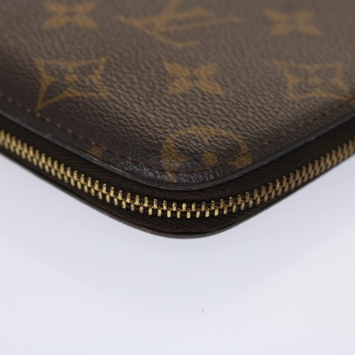 LOUIS VUITTON Monogram Agenda Jet Travel Case M62850 LV Auth 47076