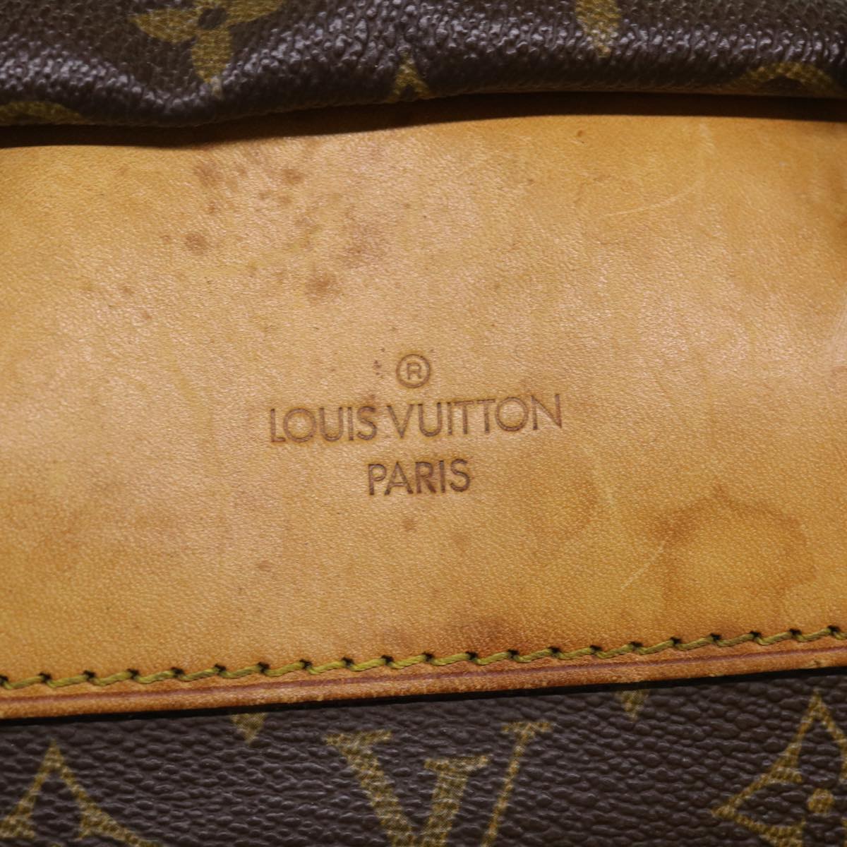 LOUIS VUITTON Monogram Sac Plein Air Long Boston Bag M41440 LV Auth 47121