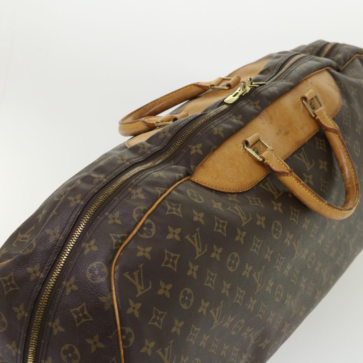 LOUIS VUITTON Monogram Sac Plein Air Long Boston Bag M41440 LV Auth 47121