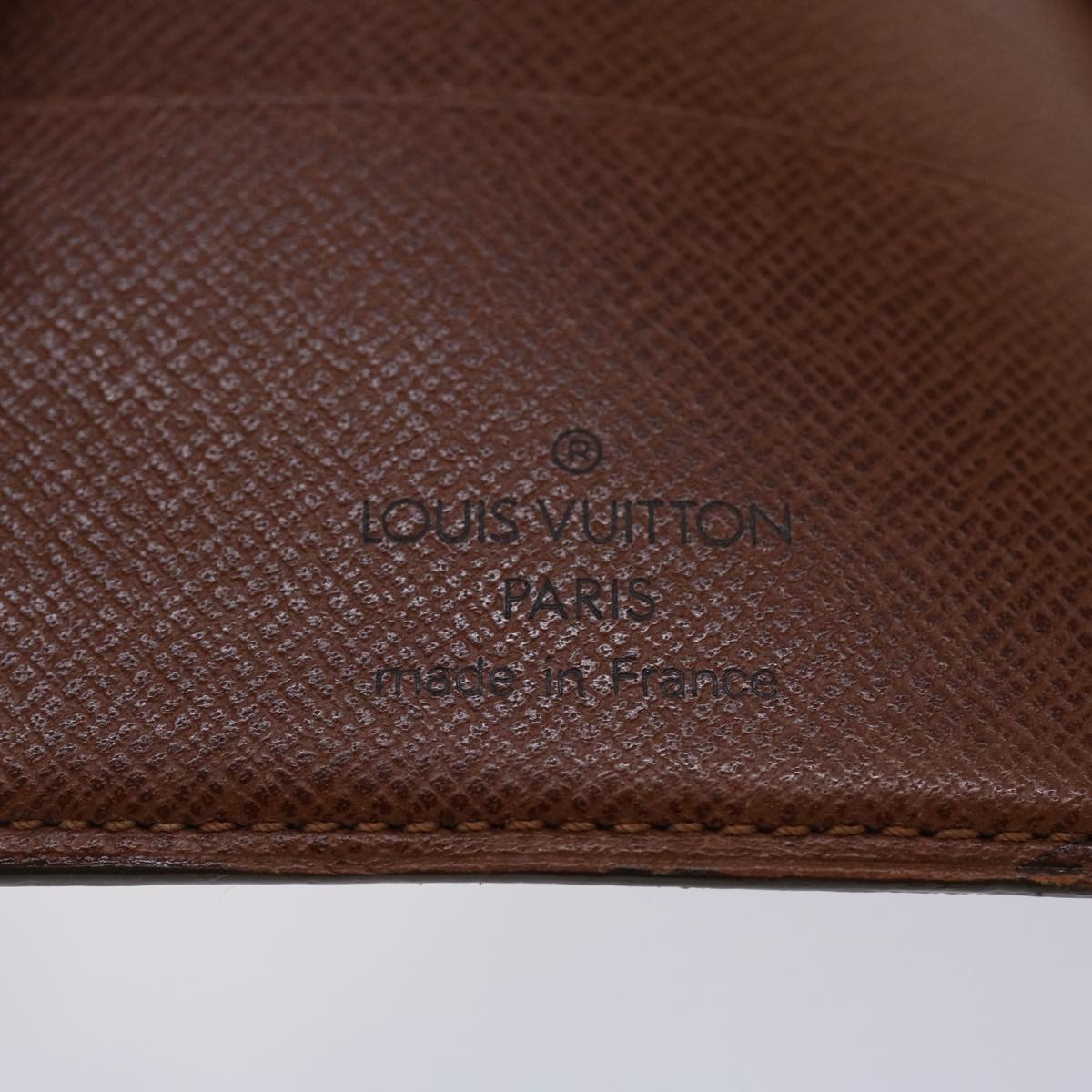 LOUIS VUITTON Monogram Porte Papier Zip Wallet M61207 LV Auth 47124