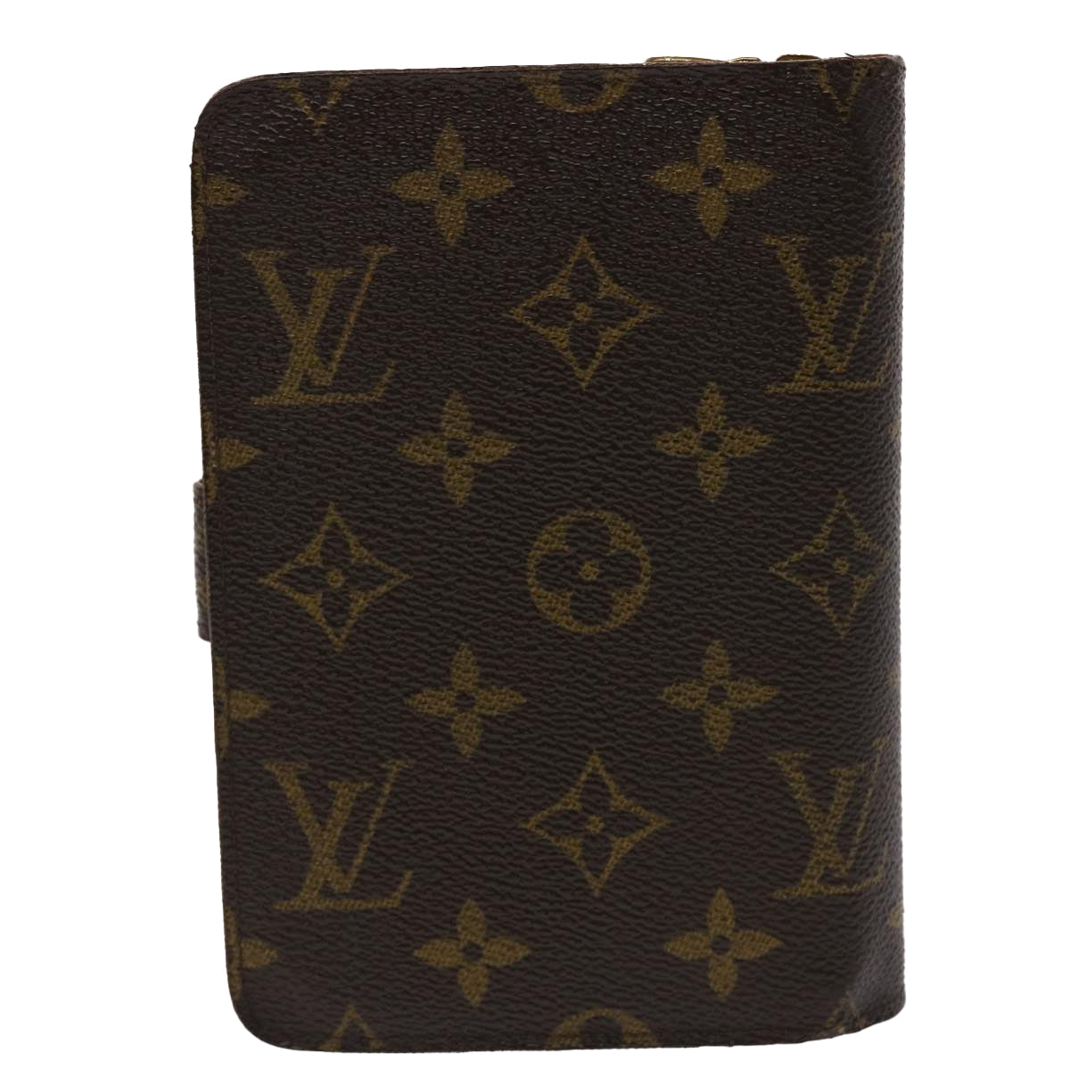 LOUIS VUITTON Monogram Porte Papier Zip Wallet M61207 LV Auth 47124