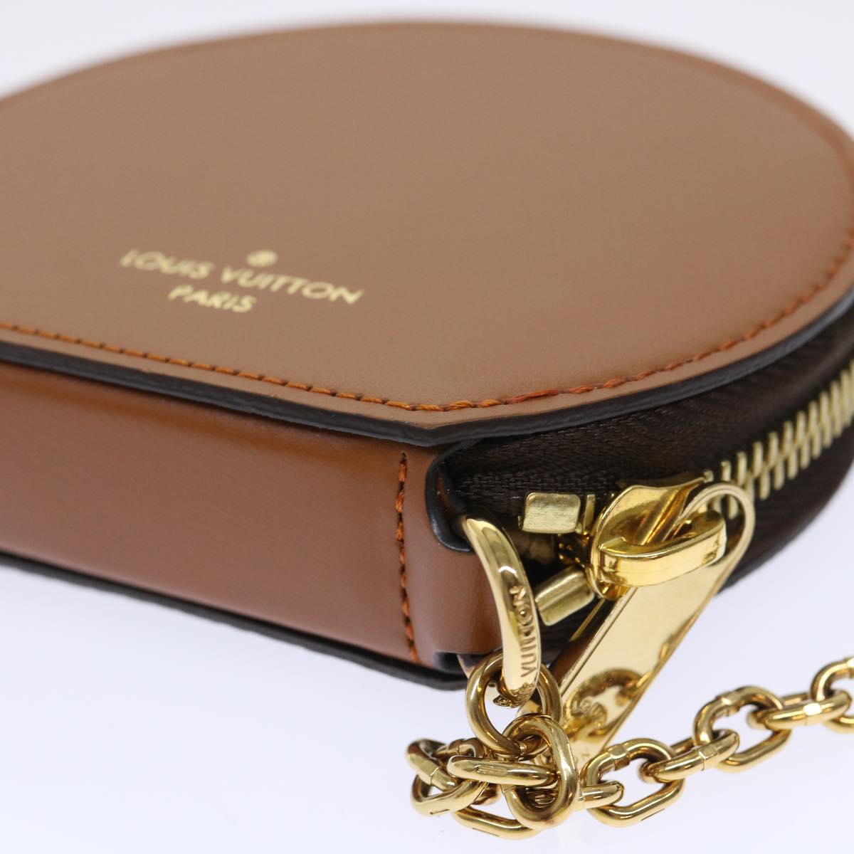 LOUIS VUITTON Catgram Chain Micro Powat Chapeau Coin Purse M63886 LV Auth 47211SM