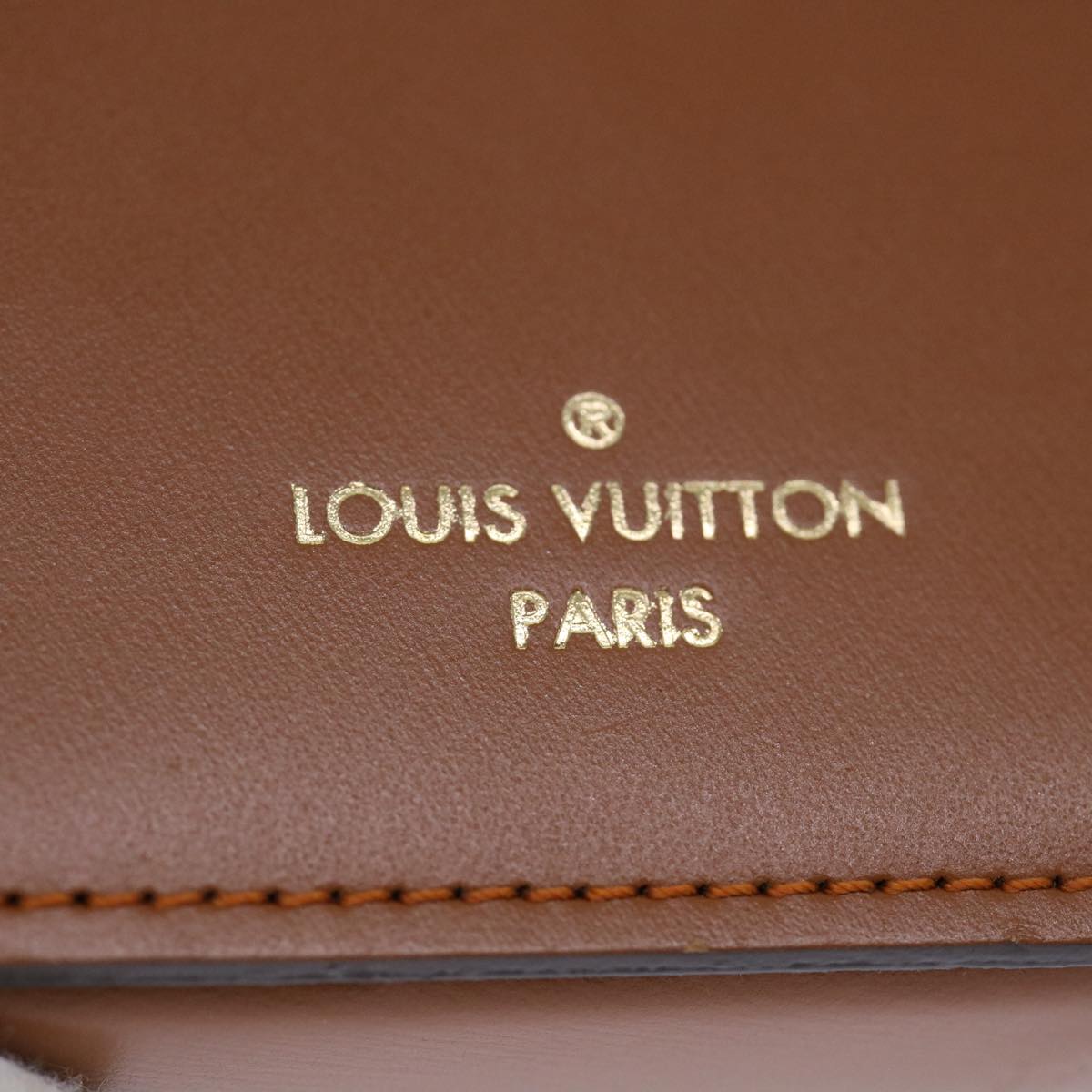 LOUIS VUITTON Catgram Chain Micro Powat Chapeau Coin Purse M63886 LV Auth 47211A