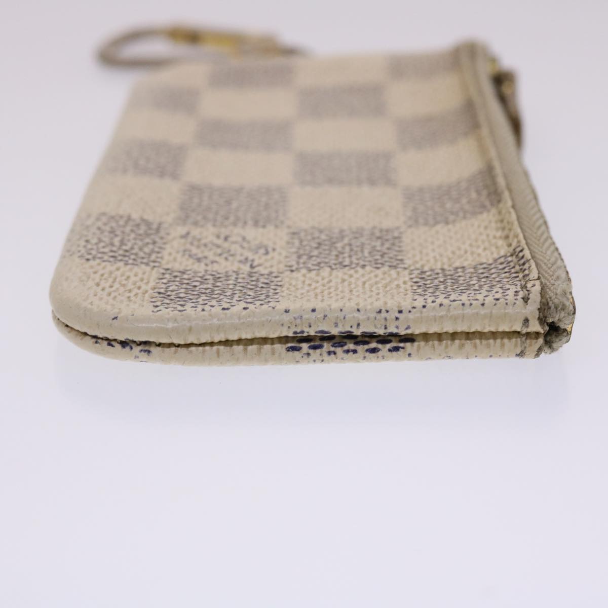 LOUIS VUITTON Damier Azur Pochette Cles Coin Purse N62659 LV Auth 47229