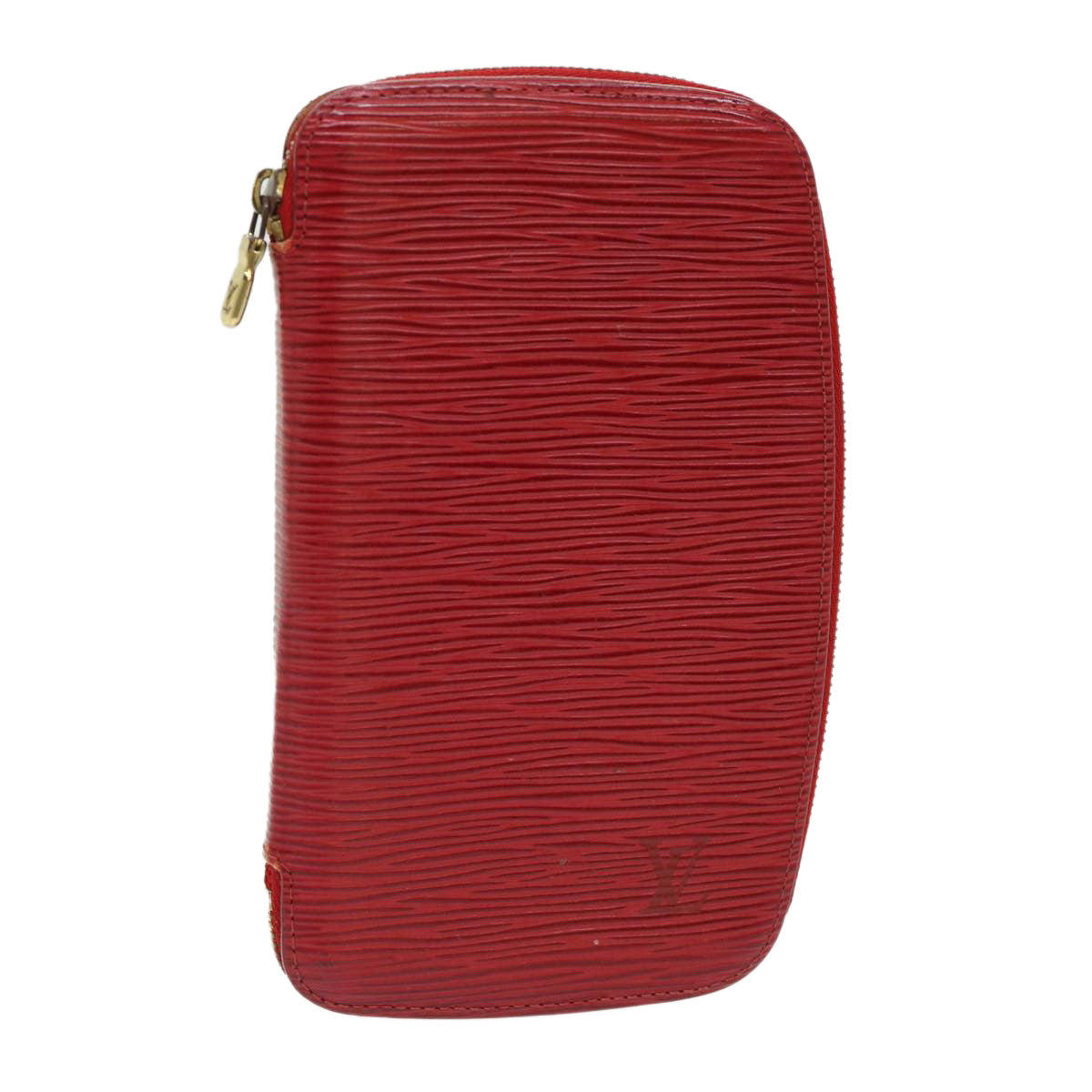 LOUIS VUITTON Epi Agenda Geode Wallet Red M63877 LV Auth 47234