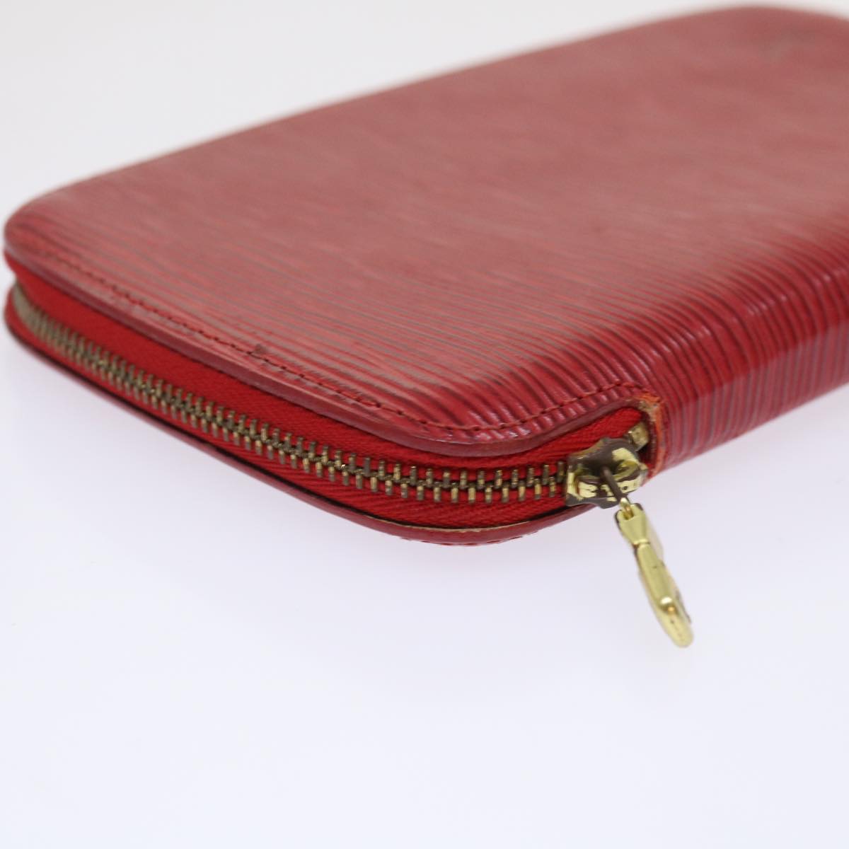 LOUIS VUITTON Epi Agenda Geode Wallet Red M63877 LV Auth 47234