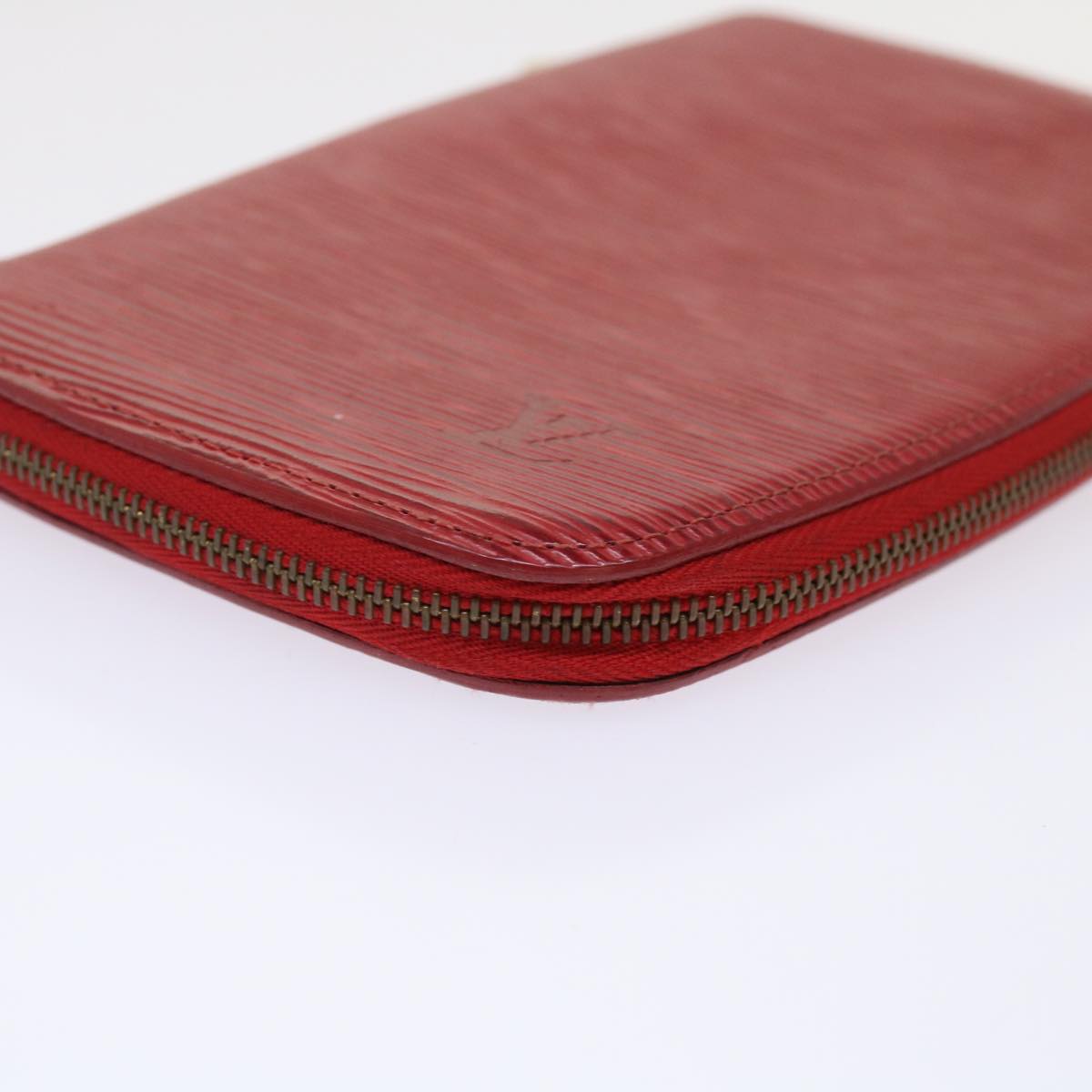 LOUIS VUITTON Epi Agenda Geode Wallet Red M63877 LV Auth 47234