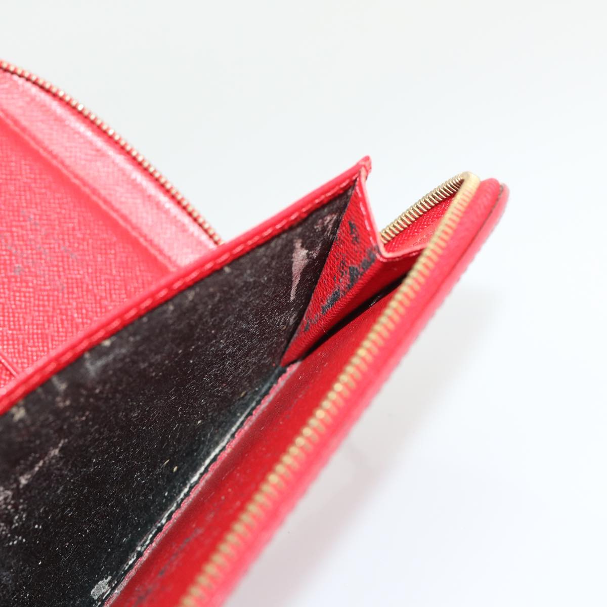 LOUIS VUITTON Epi Agenda Geode Wallet Red M63877 LV Auth 47234