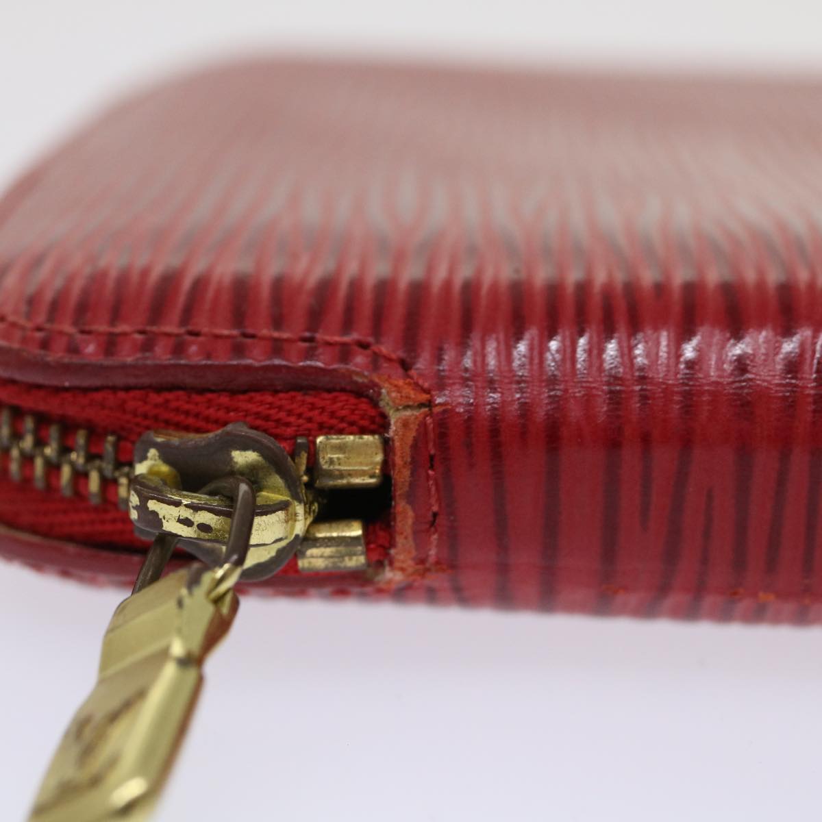 LOUIS VUITTON Epi Agenda Geode Wallet Red M63877 LV Auth 47234