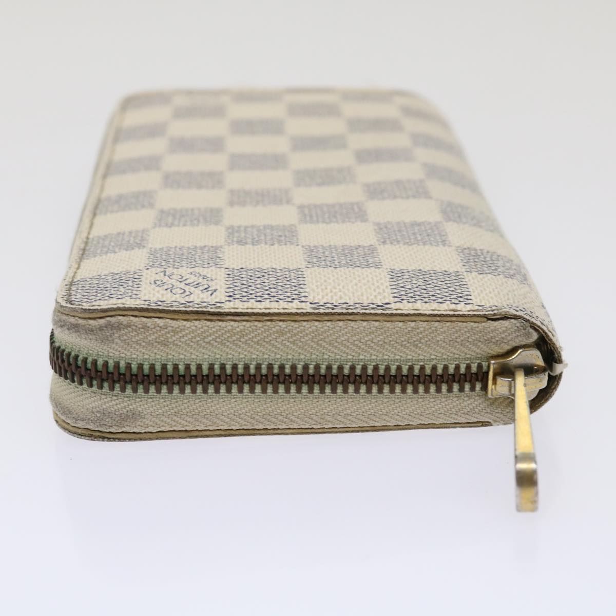 LOUIS VUITTON Damier Azur Zippy Wallet Long Wallet N63503 LV Auth 47247