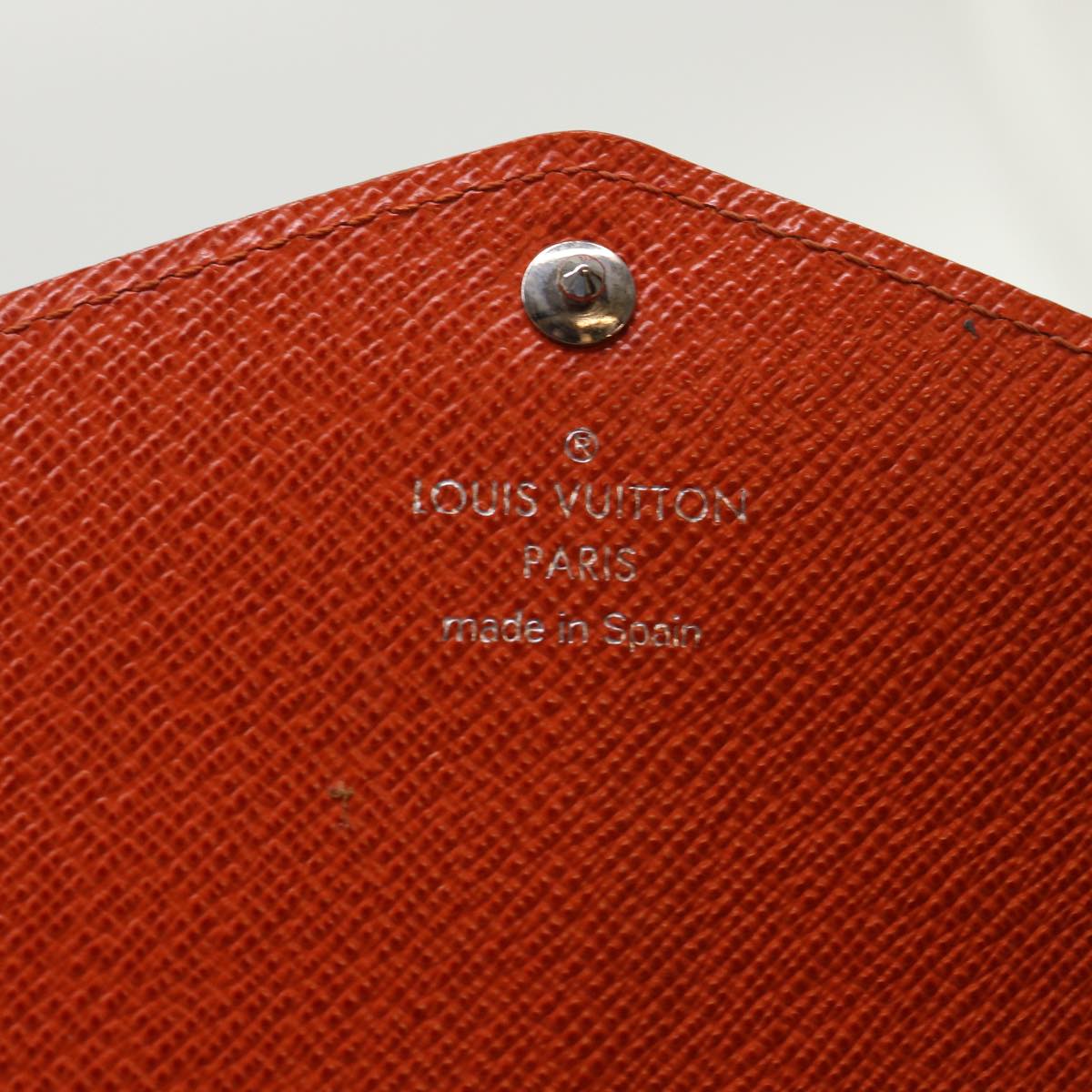 LOUIS VUITTON Epi Portefeuille Sarah Long Wallet Orange M60584 LV Auth 47252