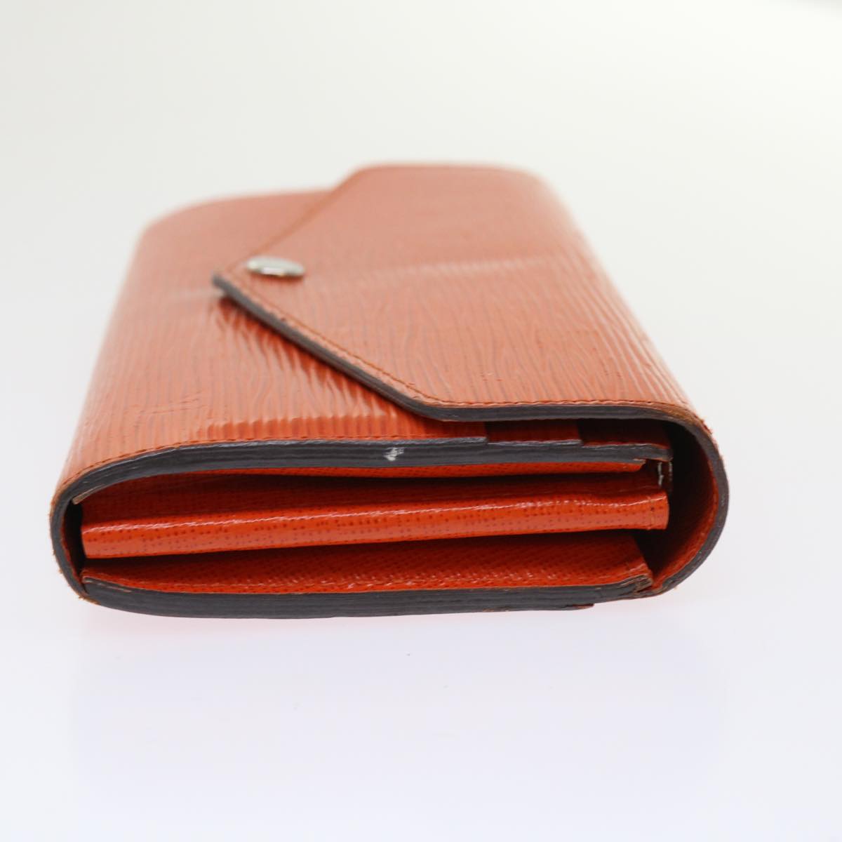 LOUIS VUITTON Epi Portefeuille Sarah Long Wallet Orange M60584 LV Auth 47252