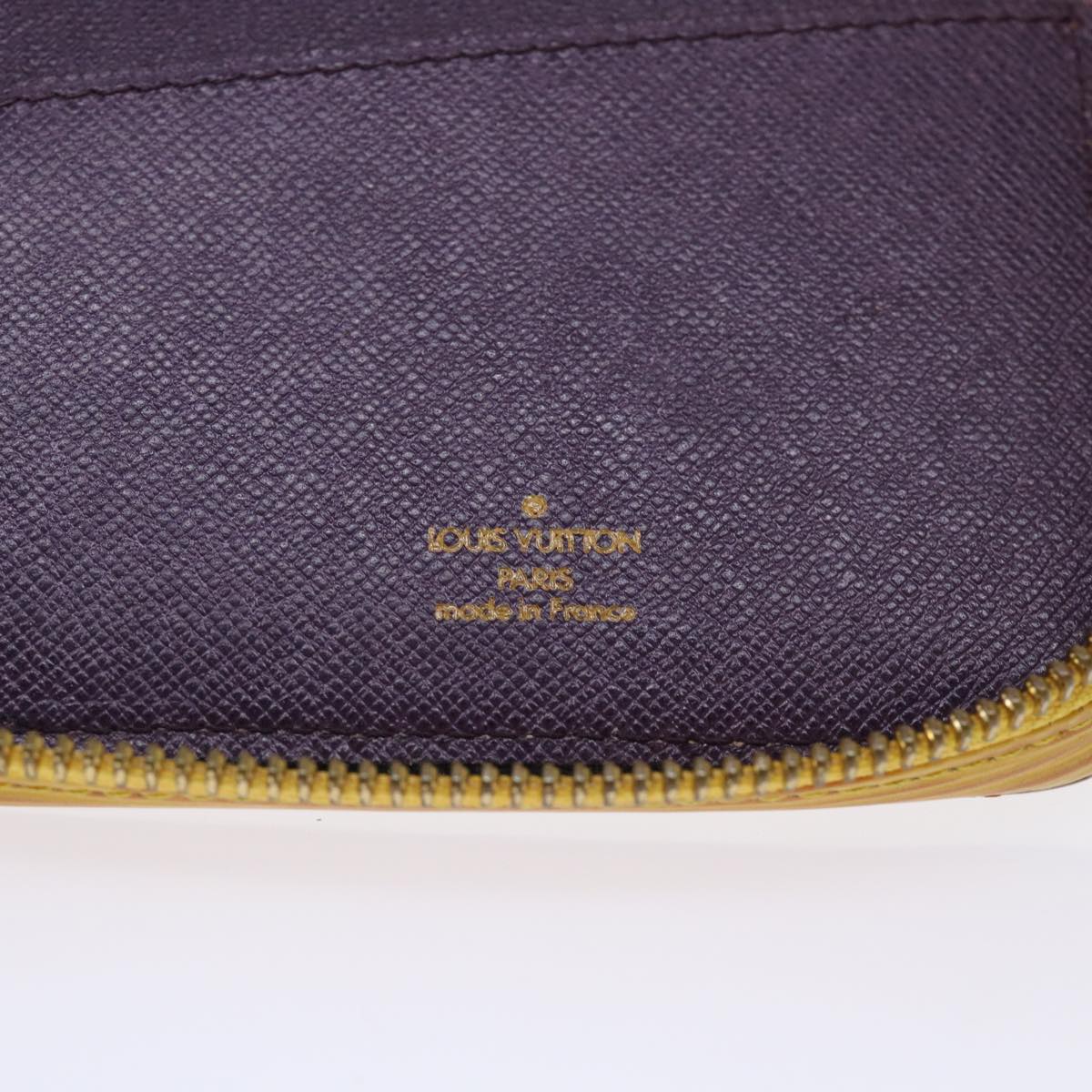 LOUIS VUITTON Epi Travel Case SPO Yellow LV Auth 47270