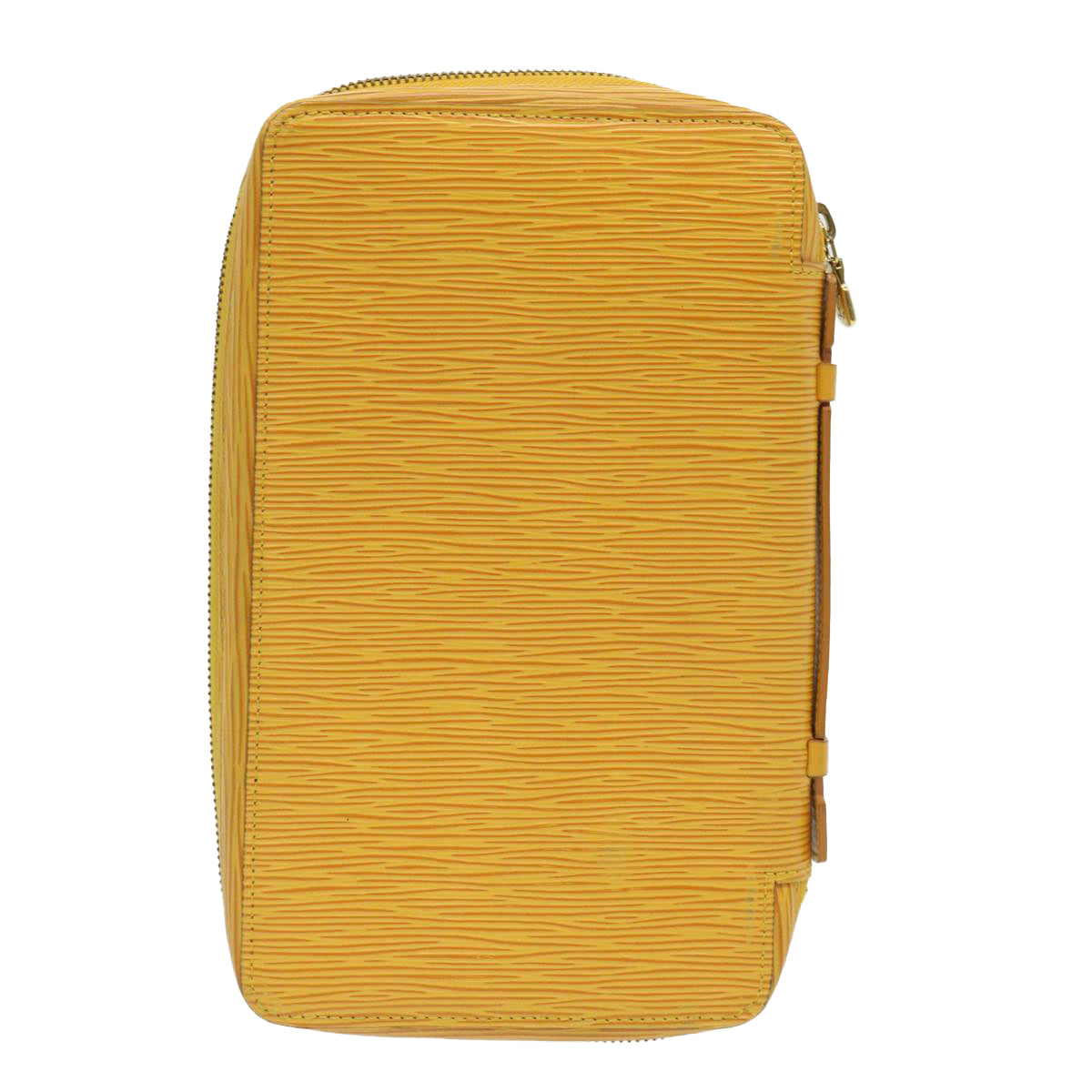 LOUIS VUITTON Epi Travel Case SPO Yellow LV Auth 47270