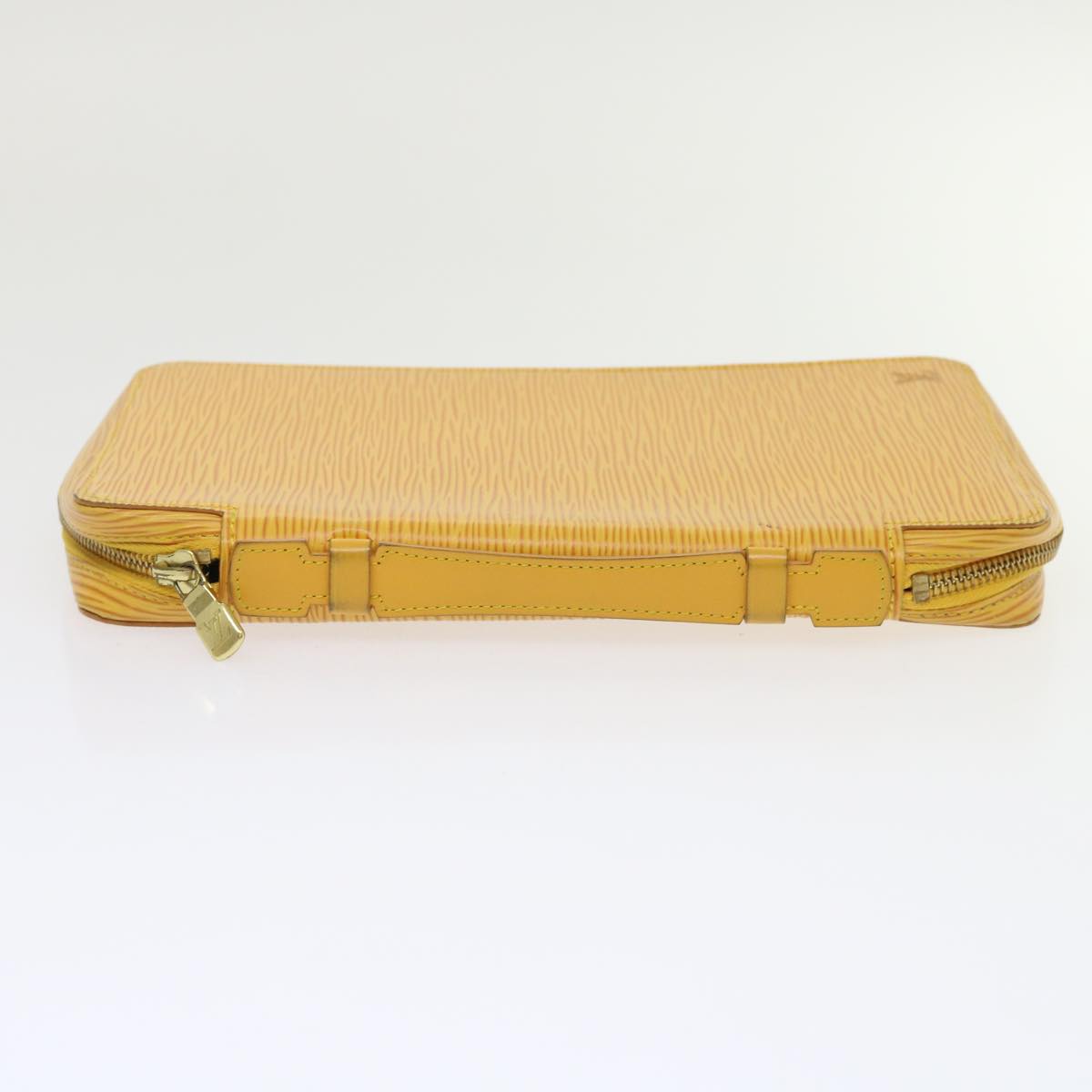 LOUIS VUITTON Epi Travel Case SPO Yellow LV Auth 47270