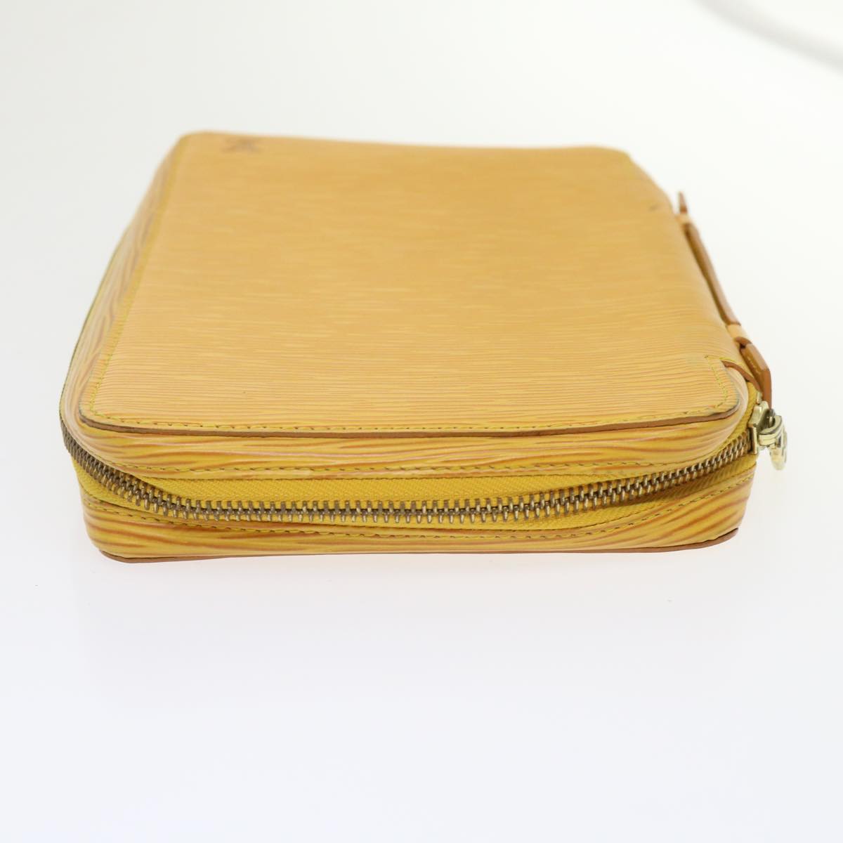 LOUIS VUITTON Epi Travel Case SPO Yellow LV Auth 47270