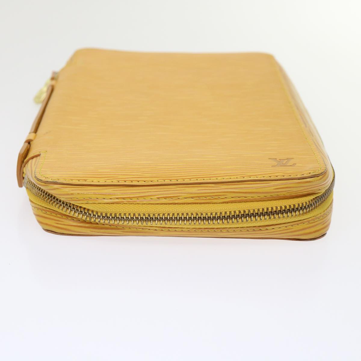 LOUIS VUITTON Epi Travel Case SPO Yellow LV Auth 47270