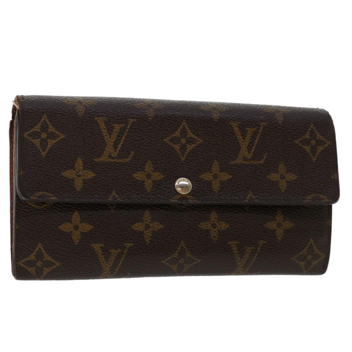 LOUIS VUITTON Monogram Portefeuille Sarah Long Wallet M60531 LV Auth 47299