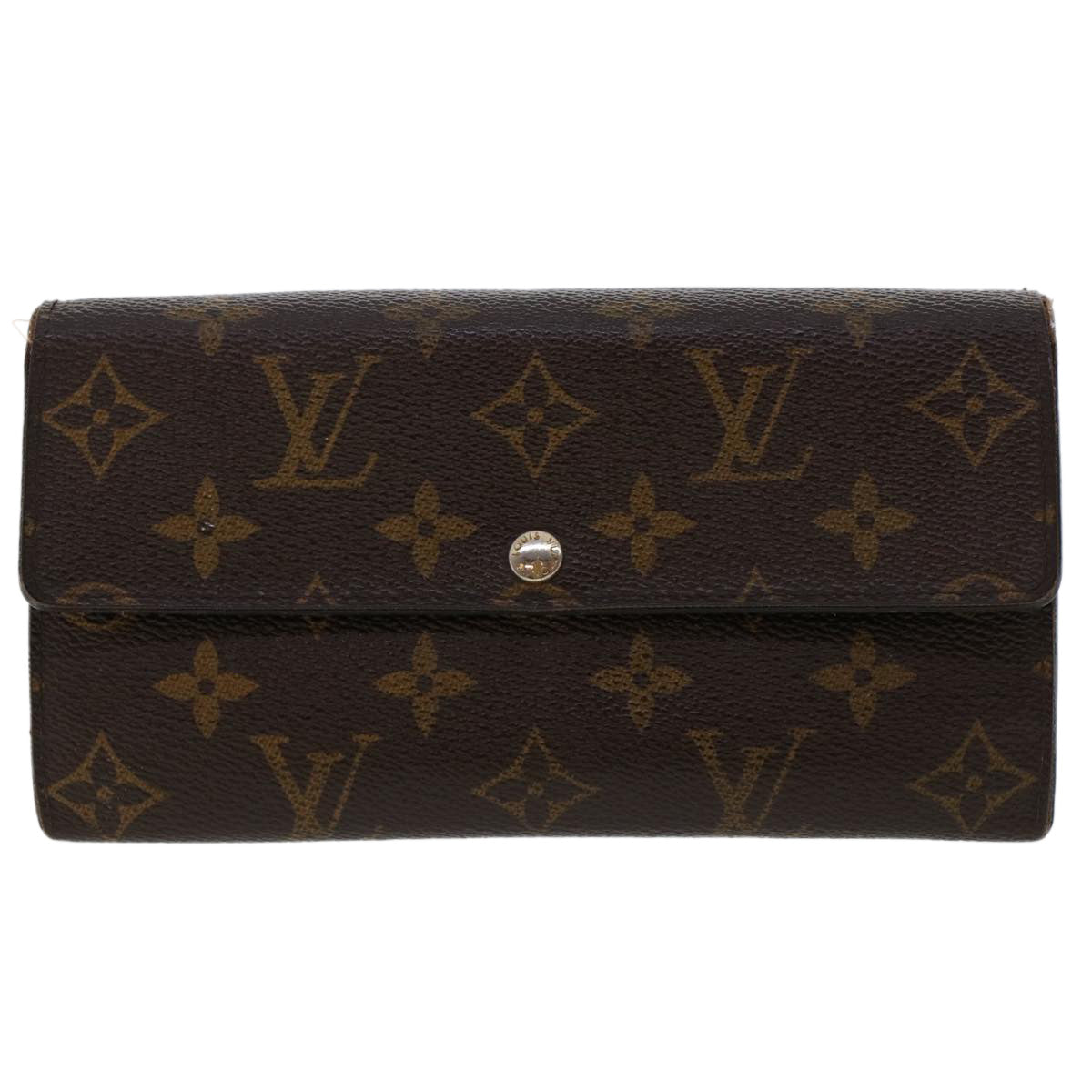 LOUIS VUITTON Monogram Portefeuille Sarah Long Wallet M60531 LV Auth 47299