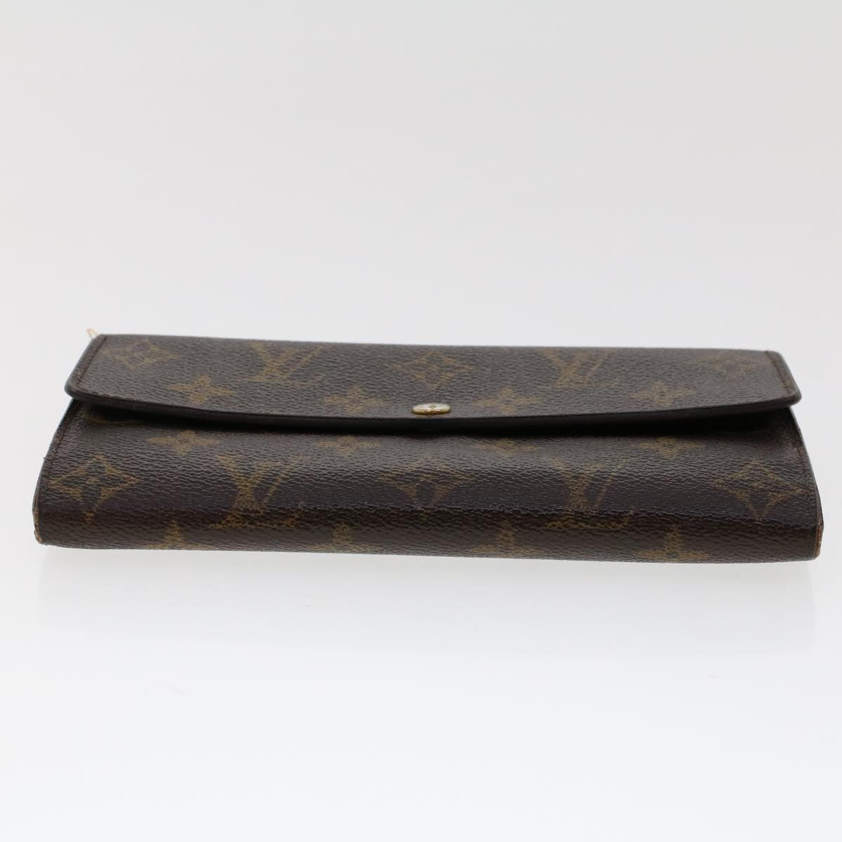 LOUIS VUITTON Monogram Portefeuille Sarah Long Wallet M60531 LV Auth 47299