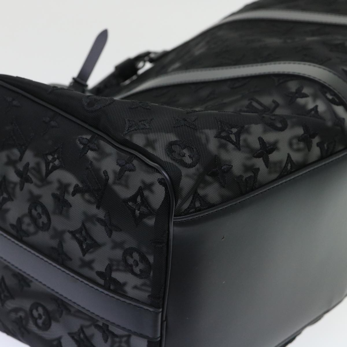 LOUIS VUITTON Monogram See Through Keepall Bandouliere 50 M53971 LV Auth 47400S