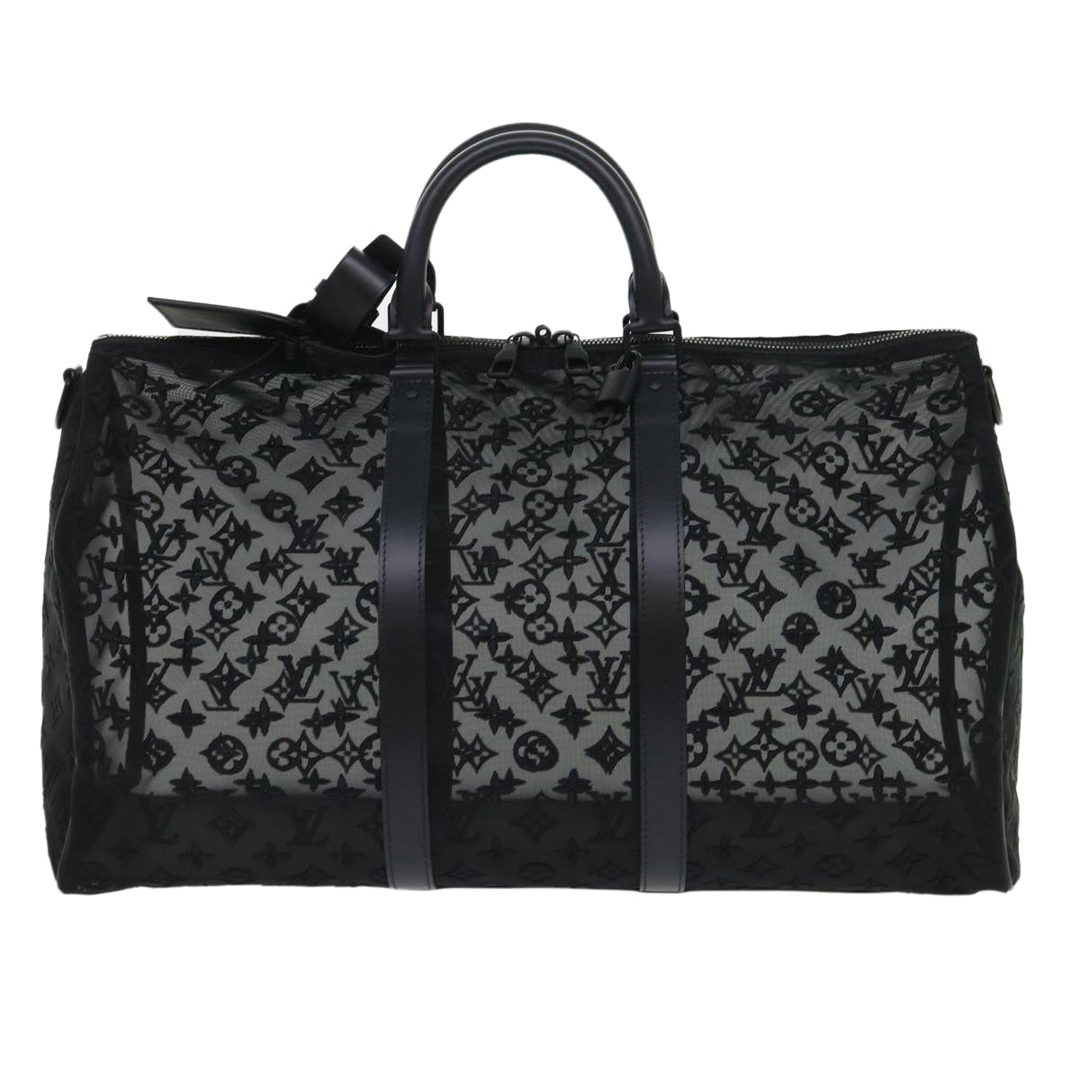 LOUIS VUITTON Monogram See Through Keepall Bandouliere 50 M53971 LV Auth 47400S