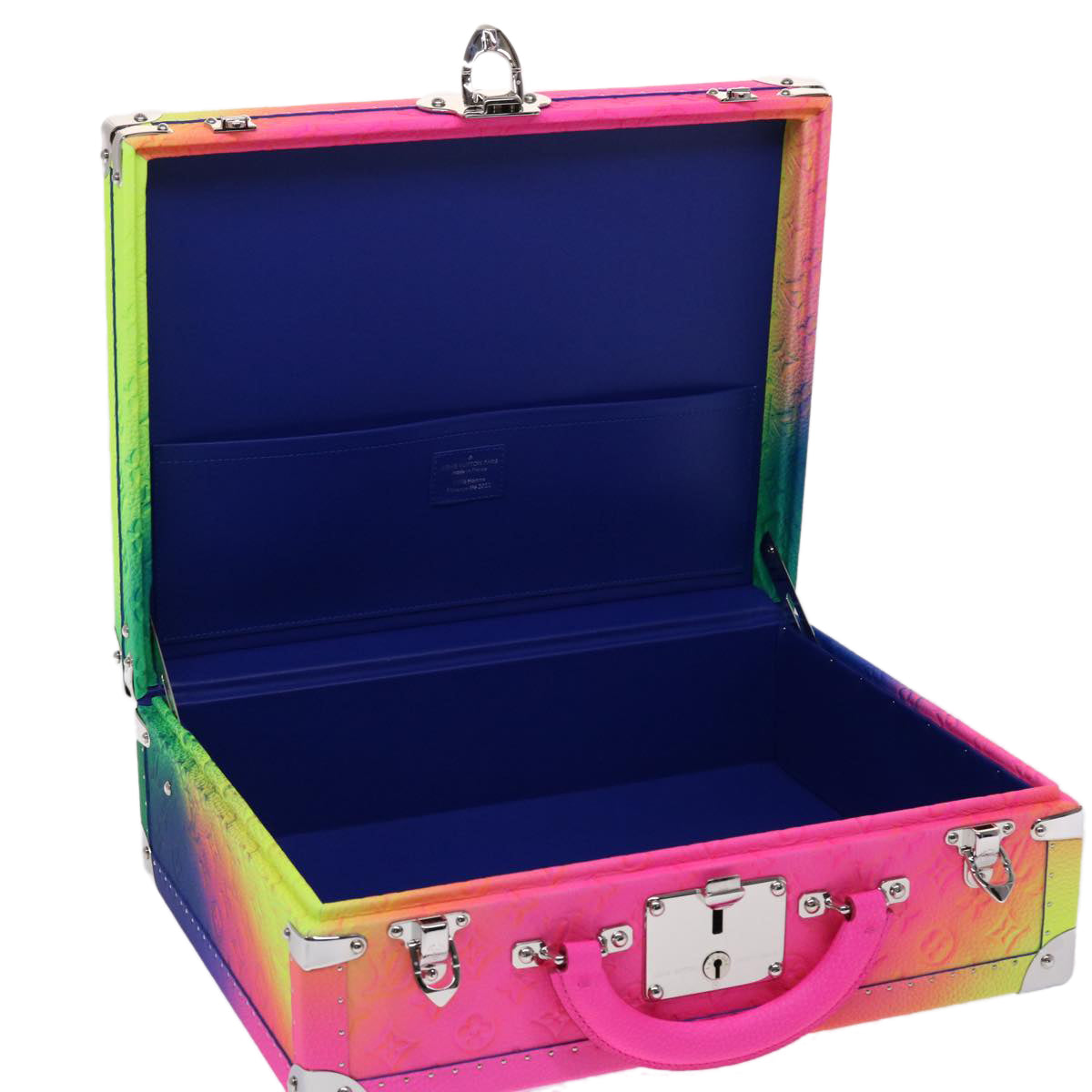 LOUIS VUITTON Monogram Taurillon Illusion Cotteville 40 Trunk M20477 Auth 47402SM