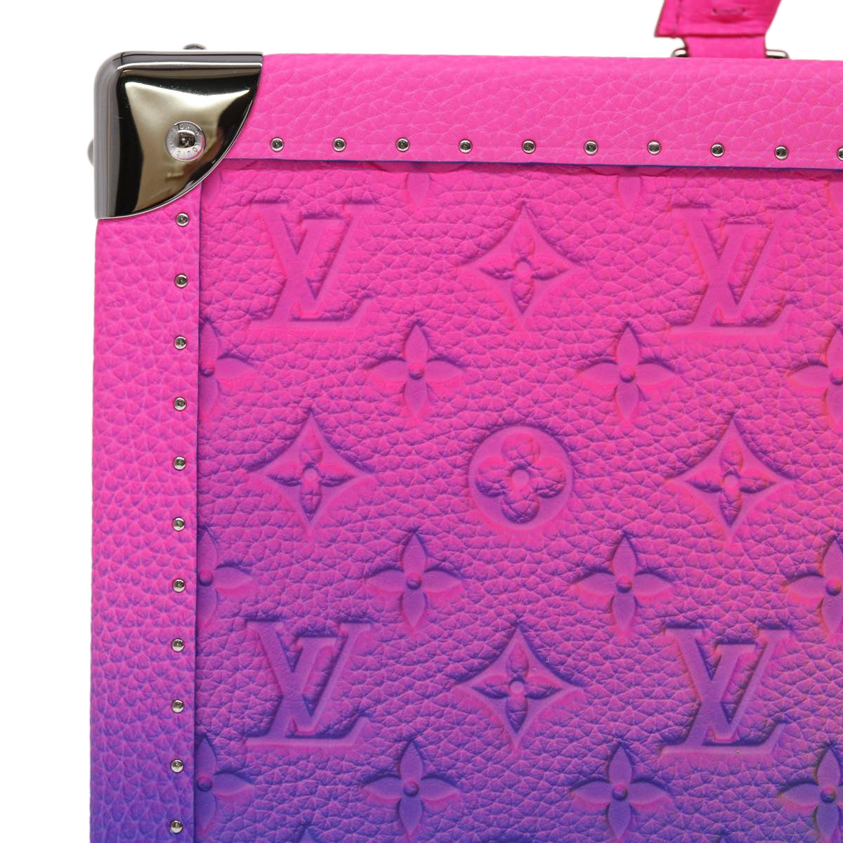 LOUIS VUITTON Monogram Taurillon Illusion Cotteville 40 Trunk M20477 Auth 47402SM