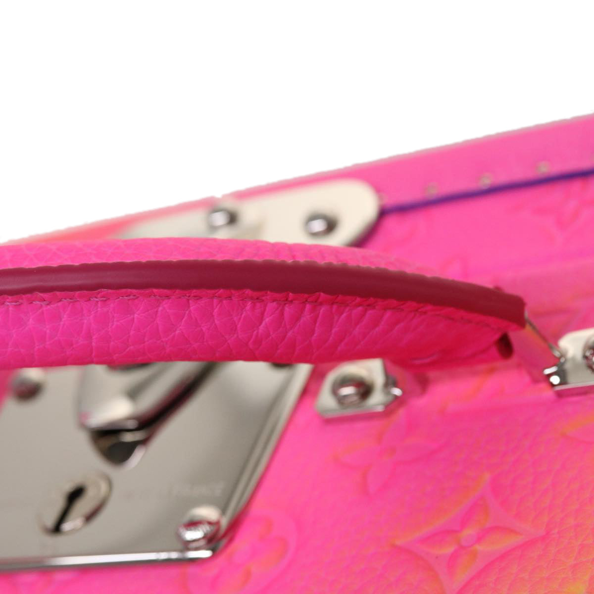 LOUIS VUITTON Monogram Taurillon Illusion Cotteville 40 Trunk M20477 Auth 47402SM