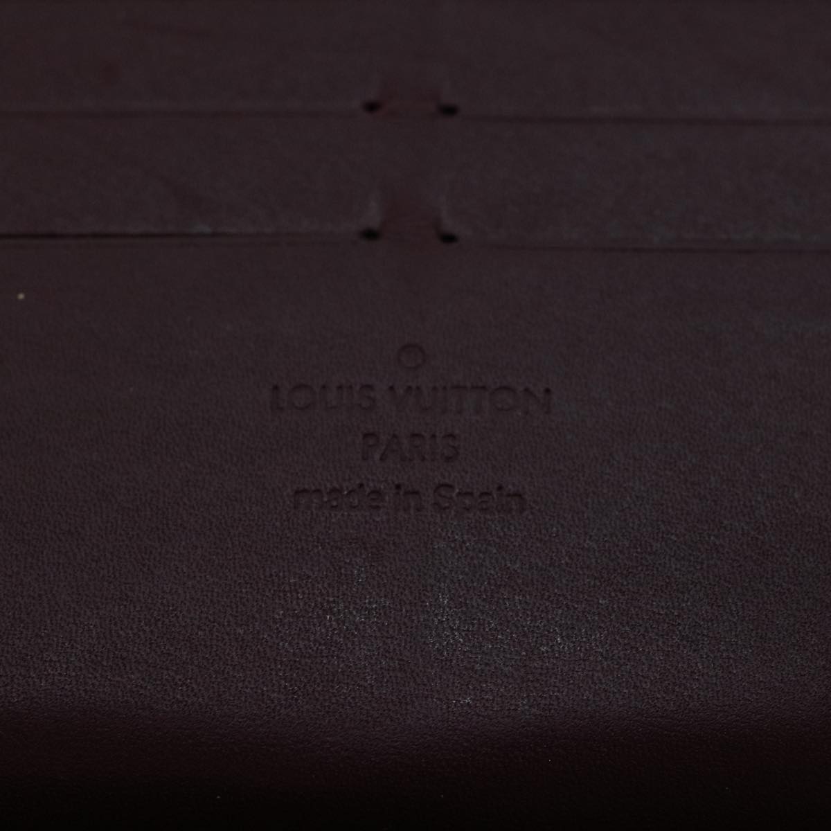 LOUIS VUITTON Monogram Vernis Zippy Wallet Long Wallet Violet M93609 Auth 47410