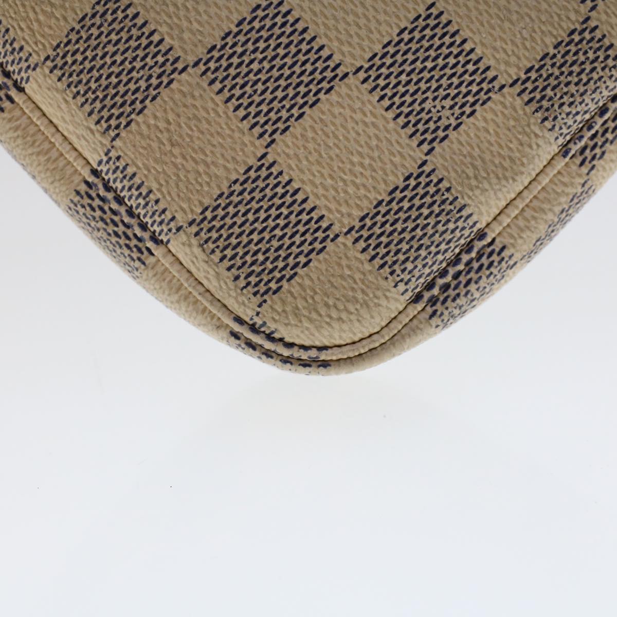 LOUIS VUITTON Damier Azur Mini Pochette Accessoires Pouch N58010 LV Auth 47426