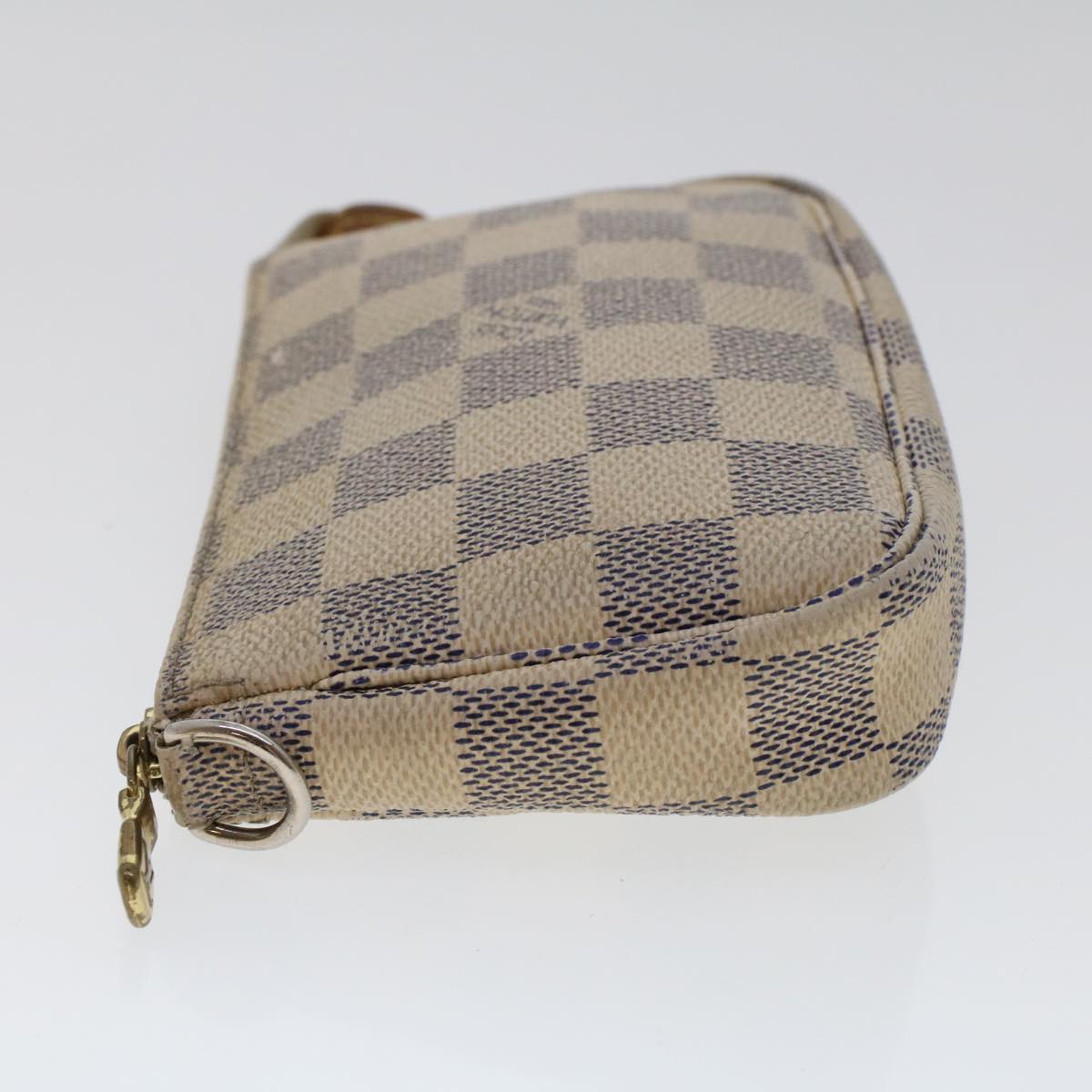 LOUIS VUITTON Damier Azur Mini Pochette Accessoires Pouch N58010 LV Auth 47426