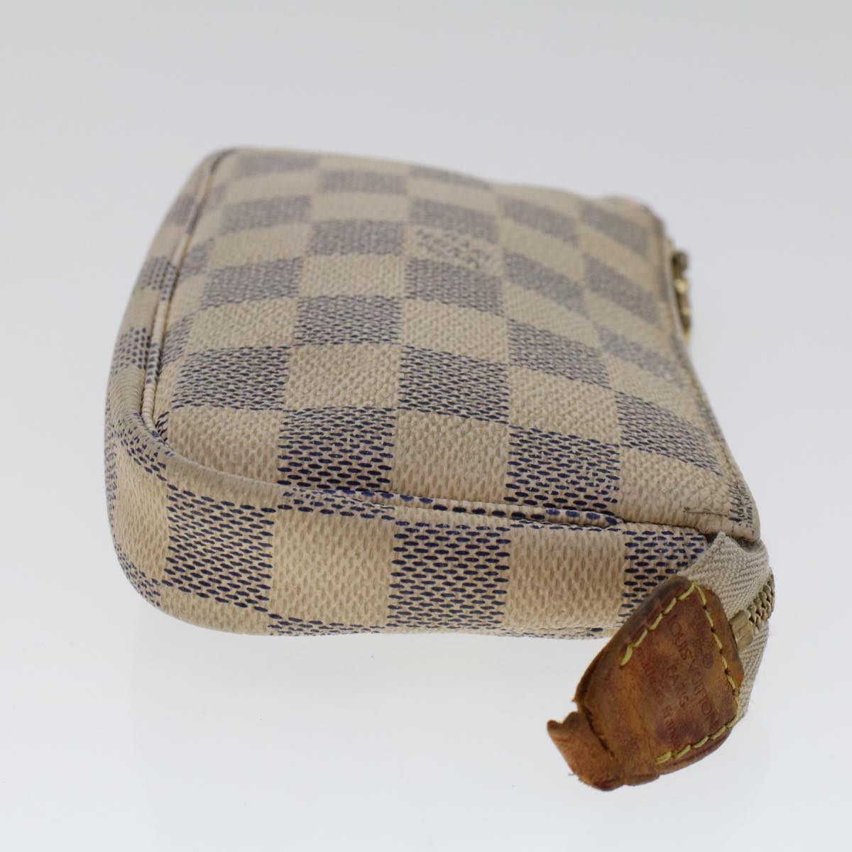 LOUIS VUITTON Damier Azur Mini Pochette Accessoires Pouch N58010 LV Auth 47426