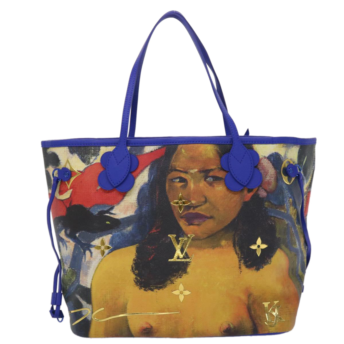 LOUIS VUITTON Masters Collection GAUGUIN Neverfull MM Bag M43359 LV Auth 47431SM