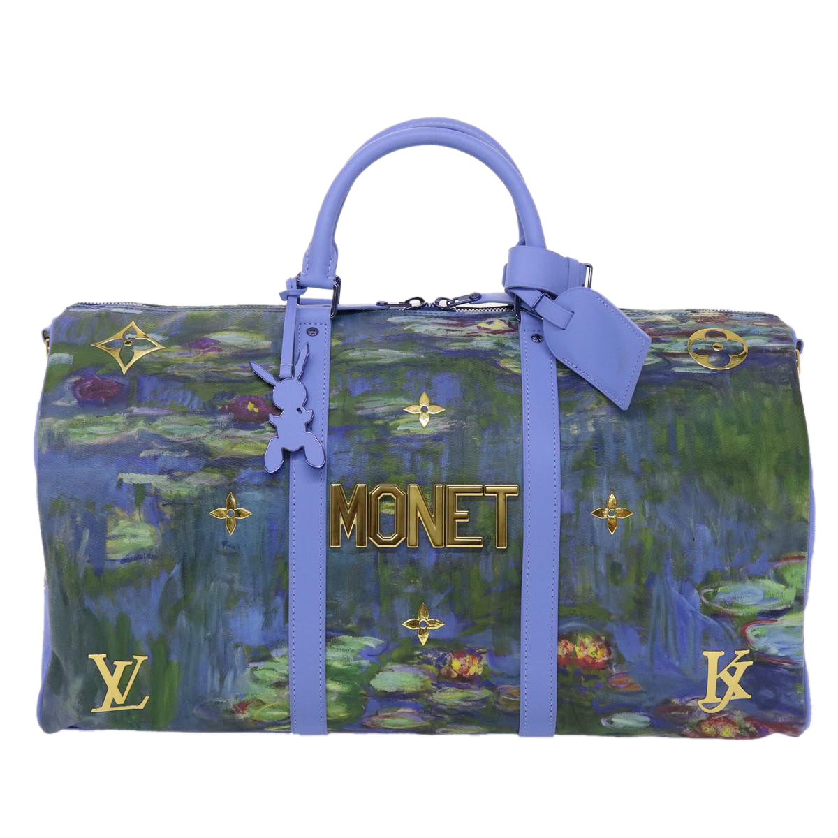 LOUIS VUITTON Masters Collection MONET Keepall Bandouliere 50 Bag LV Auth 47436SM