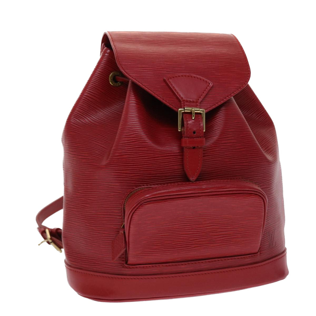 LOUIS VUITTON Epi Montsouris MM Backpack Monaco 700th Red LV Auth 47479