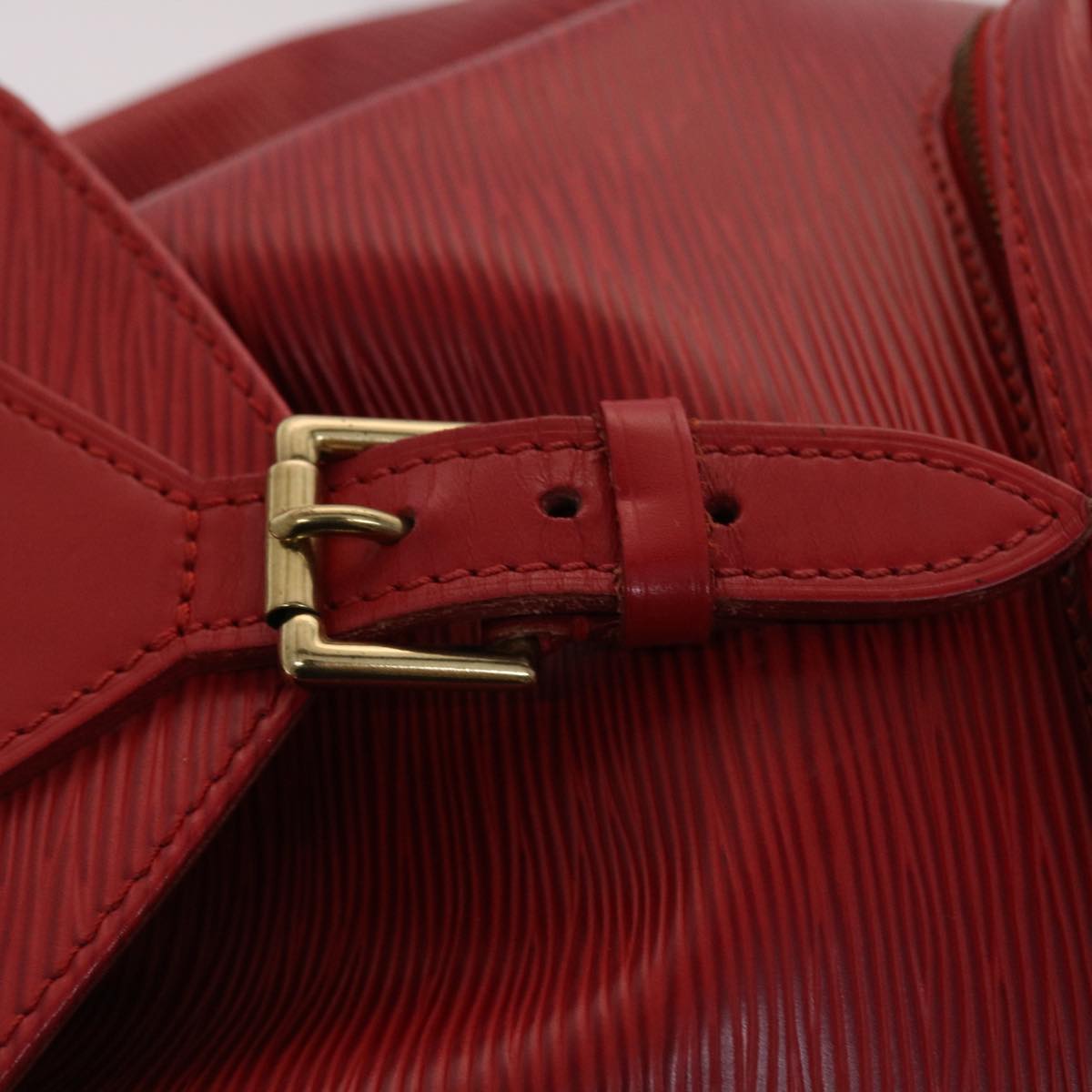 LOUIS VUITTON Epi Montsouris MM Backpack Monaco 700th Red LV Auth 47479