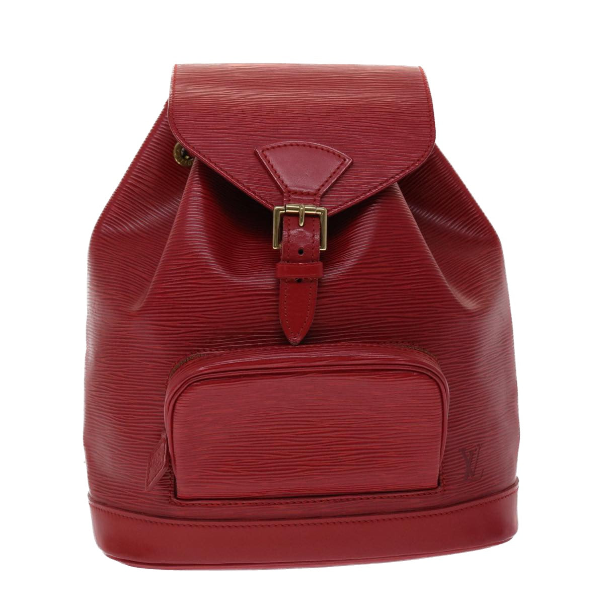 LOUIS VUITTON Epi Montsouris MM Backpack Monaco 700th Red LV Auth 47479