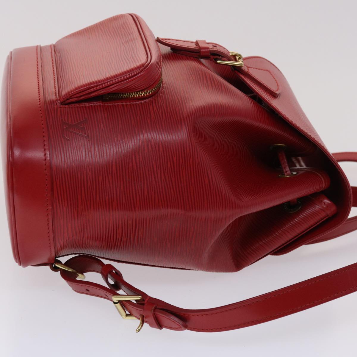 LOUIS VUITTON Epi Montsouris MM Backpack Monaco 700th Red LV Auth 47479