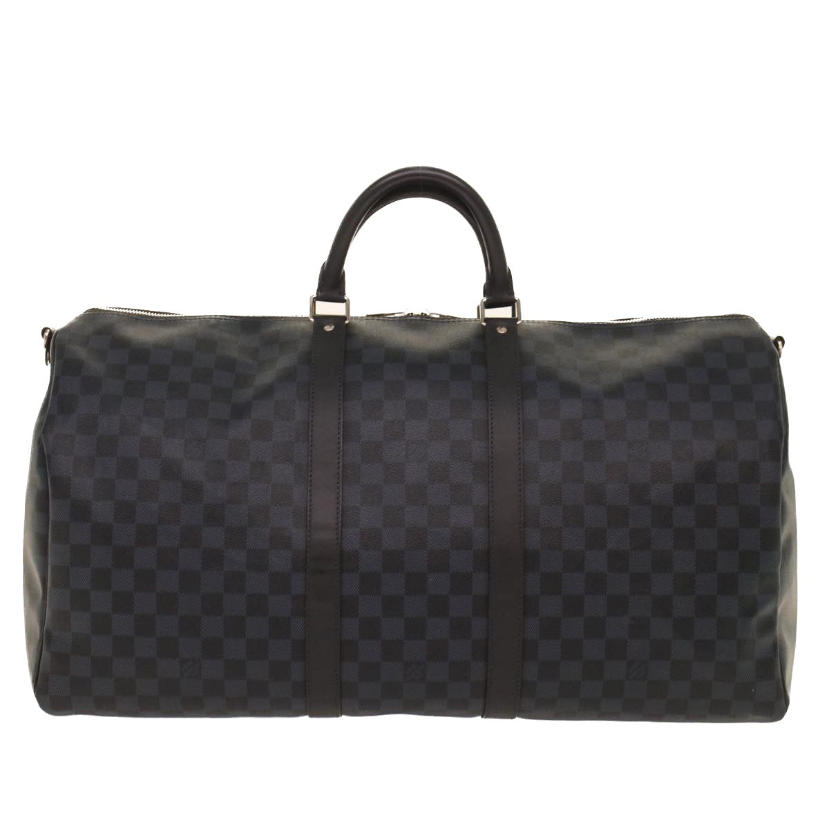 LOUIS VUITTON Damier Graphite Keepall Bandouliere 55 Bag N41413 LV Auth 47480A