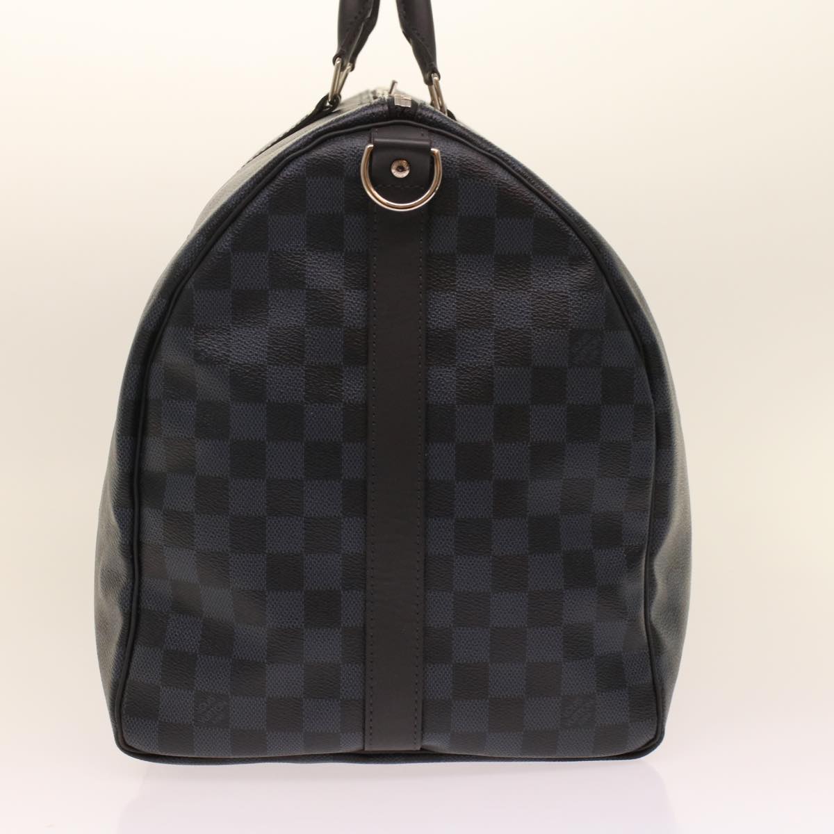 LOUIS VUITTON Damier Graphite Keepall Bandouliere 55 Bag N41413 LV Auth 47480A