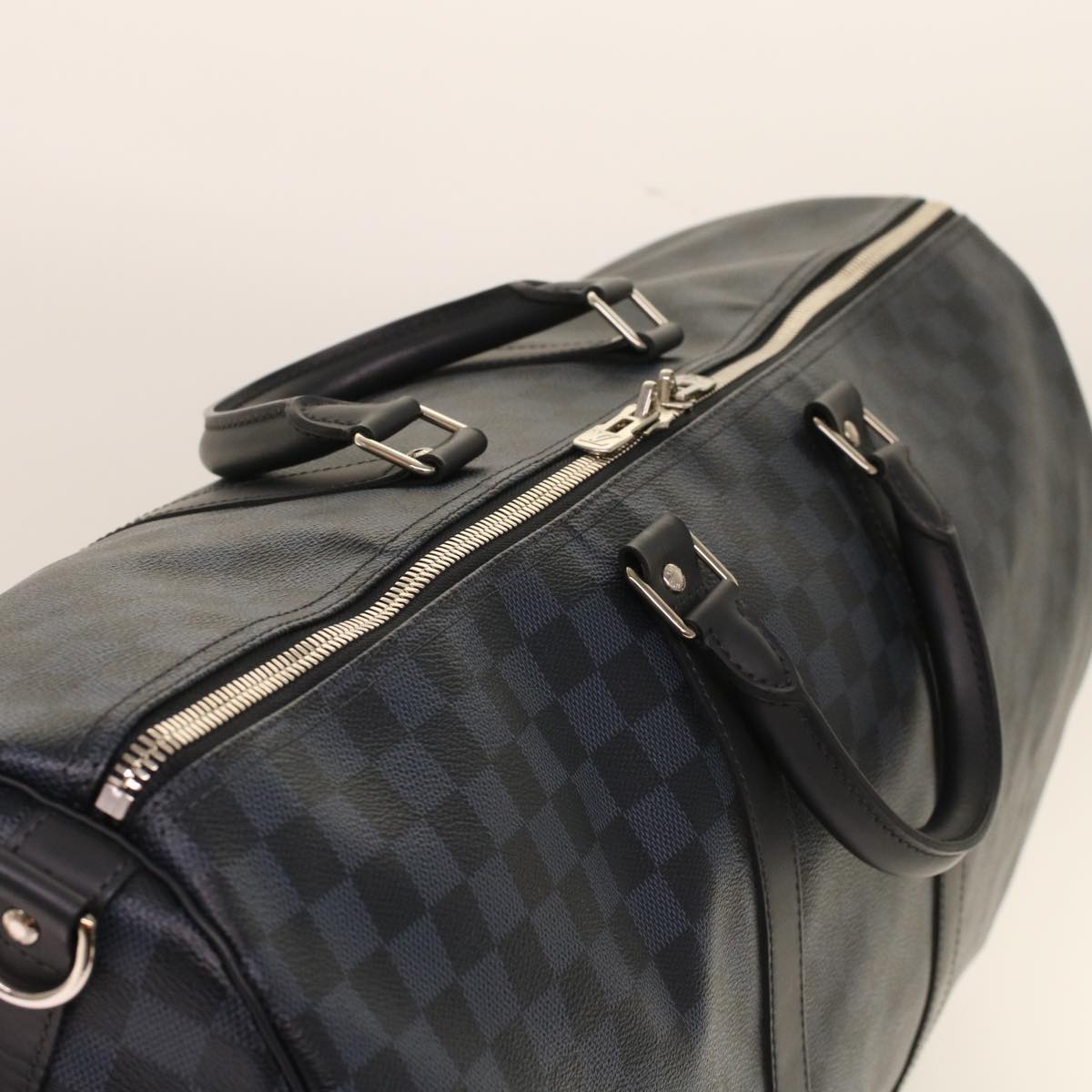 LOUIS VUITTON Damier Graphite Keepall Bandouliere 55 Bag N41413 LV Auth 47480A