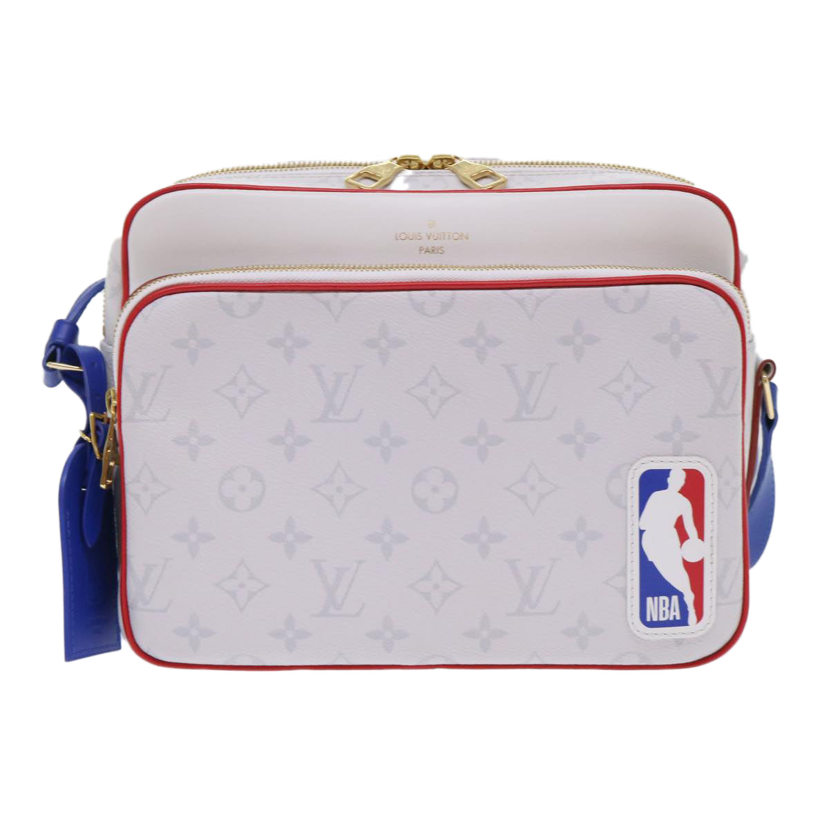 LOUIS VUITTON Monogram Nile PM Shoulder Bag NBA White M45583 LV Auth 47492SM