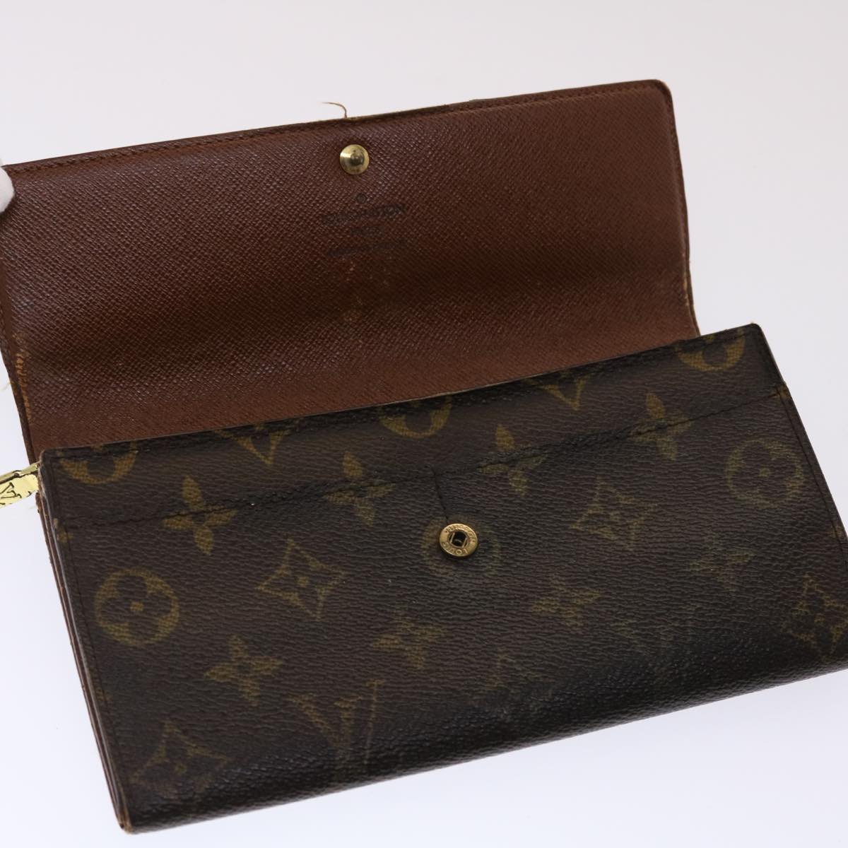 LOUIS VUITTON Monogram Portefeuille Sarah Long Wallet M62137 LV Auth 47504