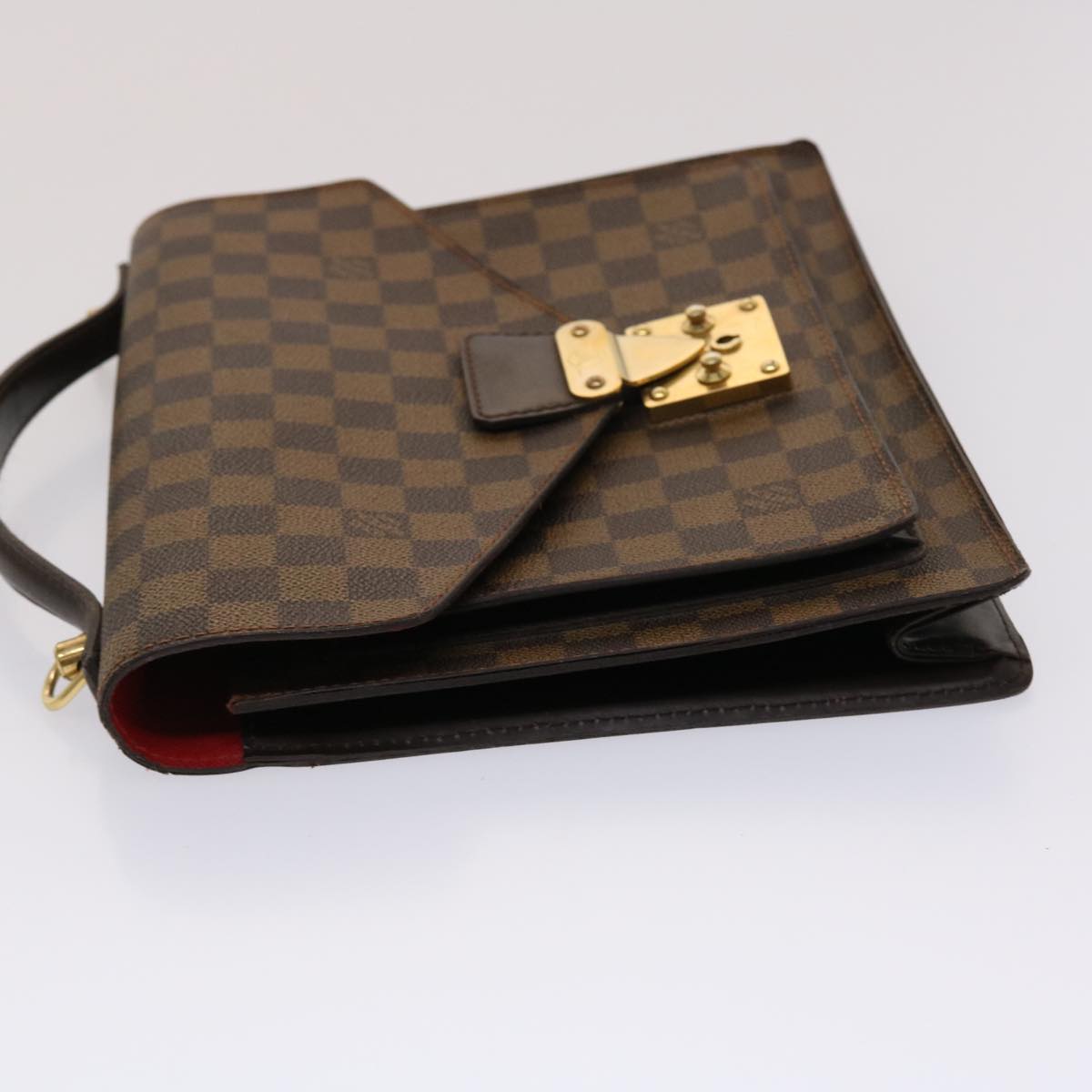 LOUIS VUITTON Damier Ebene Monceau 28 Hand Bag SPO 2way N48088 LV Auth 47539SAV