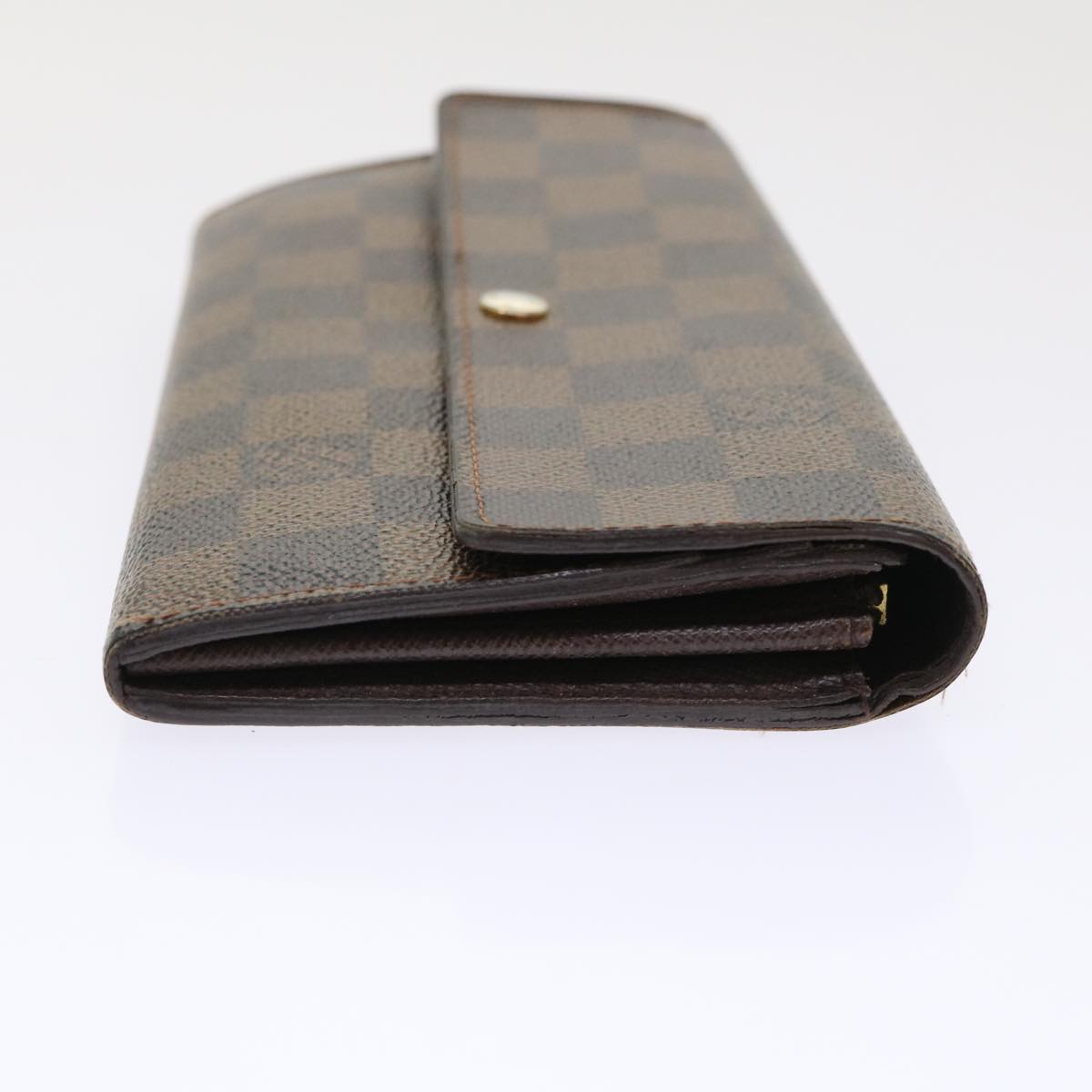 LOUIS VUITTON Damier Ebene Portefeuille Sarah Long Wallet N61734 LV Auth 47580