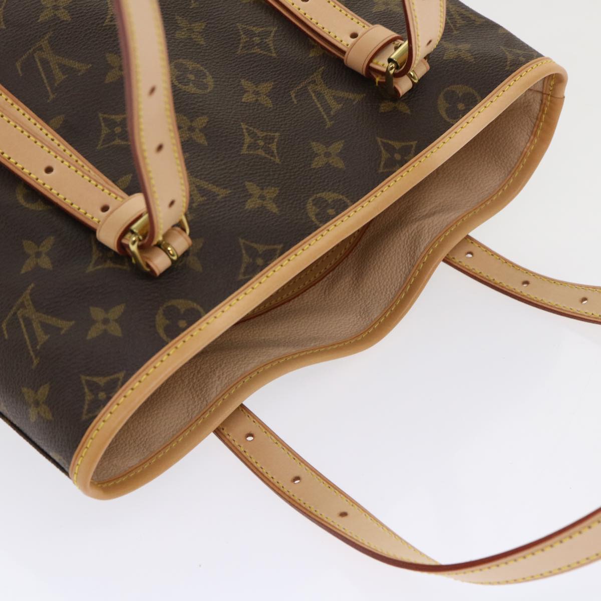 LOUIS VUITTON Monogram Bucket GM Shoulder Bag M42236 LV Auth 47587V