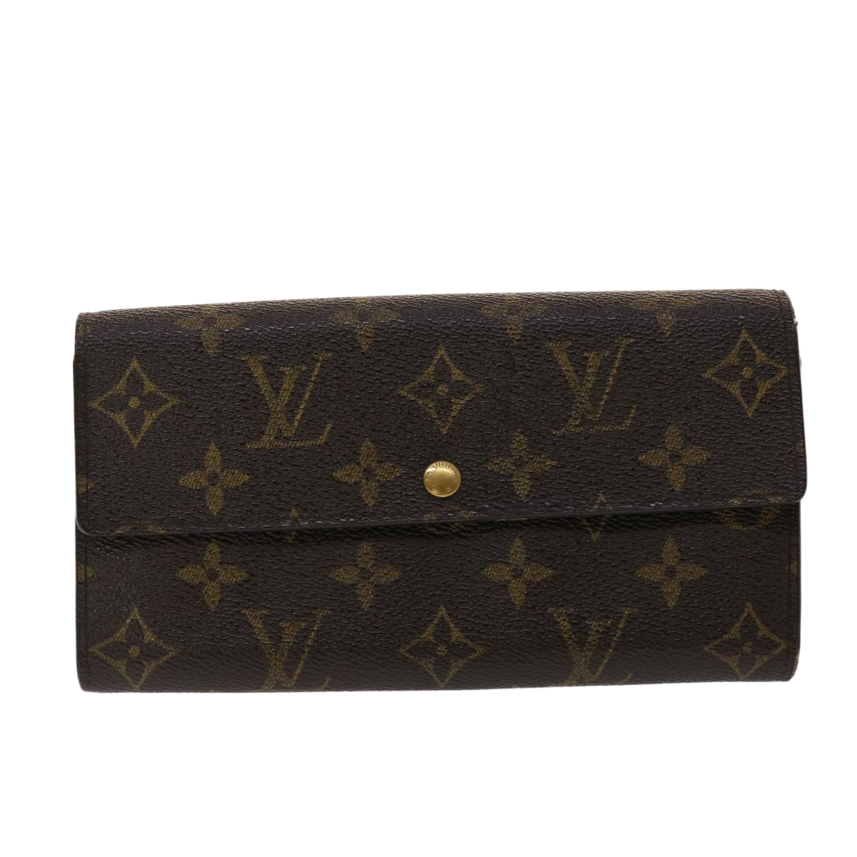 LOUIS VUITTON Monogram Portefeuille Sarah Long Wallet M62137 LV Auth 47668