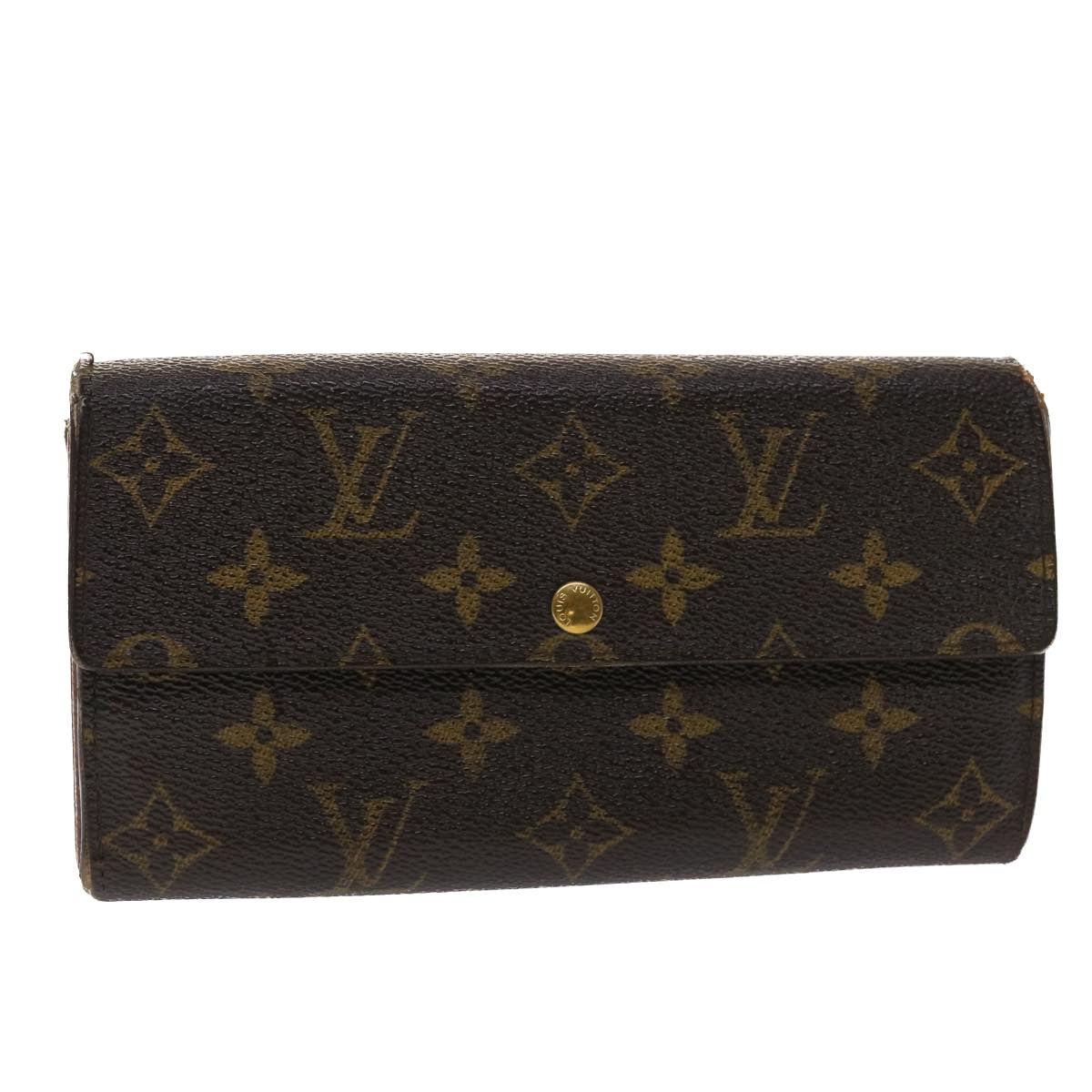 LOUIS VUITTON Monogram Portefeuille Sarah Long Wallet M62137 LV Auth 47807