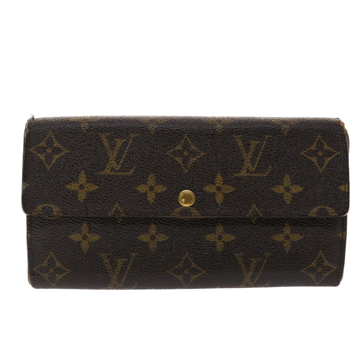 LOUIS VUITTON Monogram Portefeuille Sarah Long Wallet M62137 LV Auth 47807